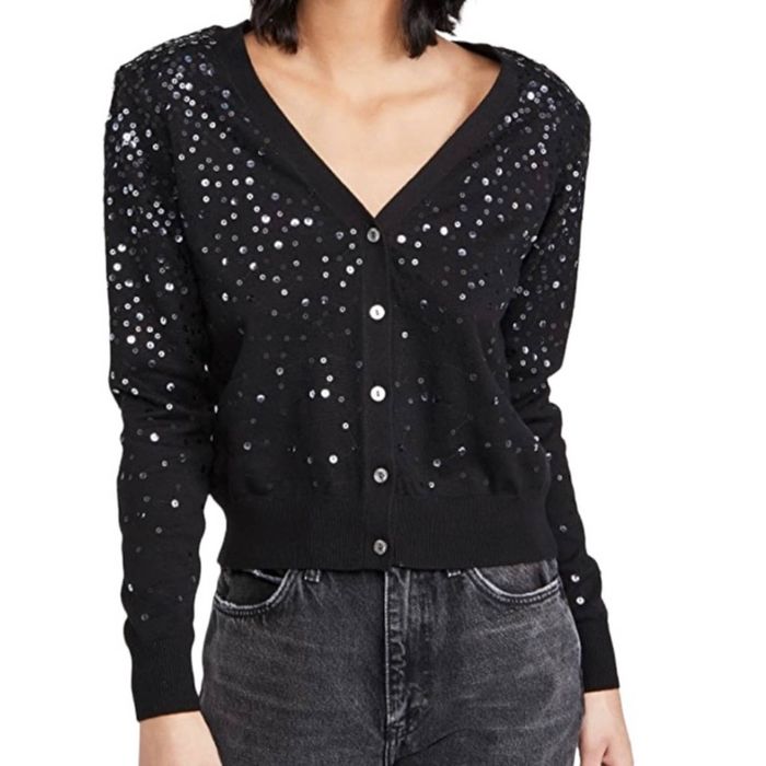 V-Neck Sequins Cardigan