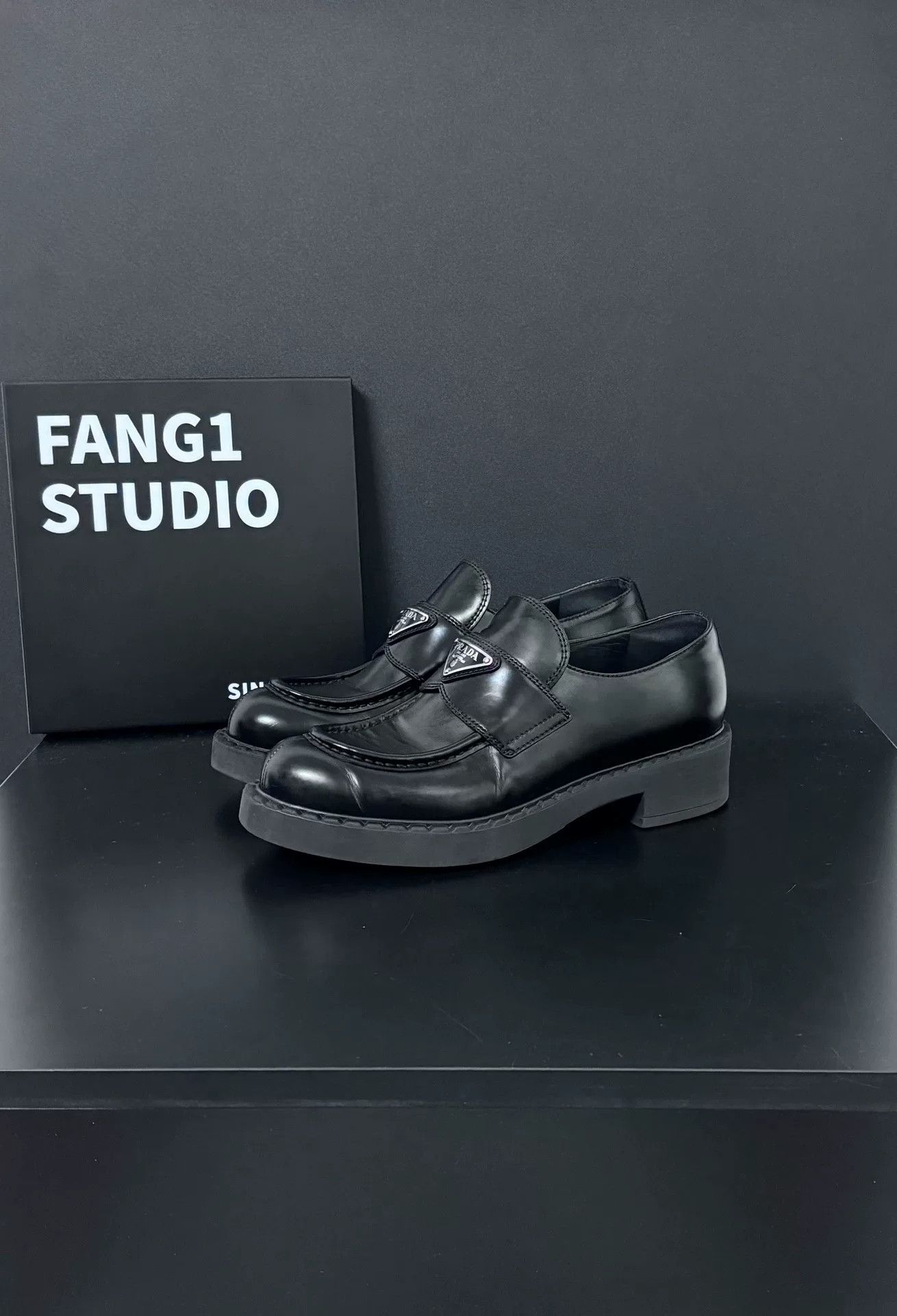 Prada Prada Metallic Black Lowtop Sneakers us_6-5 Women Size US 6.5 / IT 36.5 - 1 Thumbnail