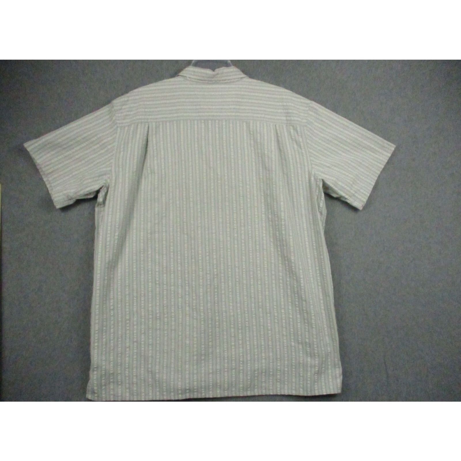 Patagonia Patagonia Shirt Mens 2XL Gray White Short Sleeve Button-Up Organic Cotton Blend Size US XXL / EU 58 / 5 - 7 Thumbnail