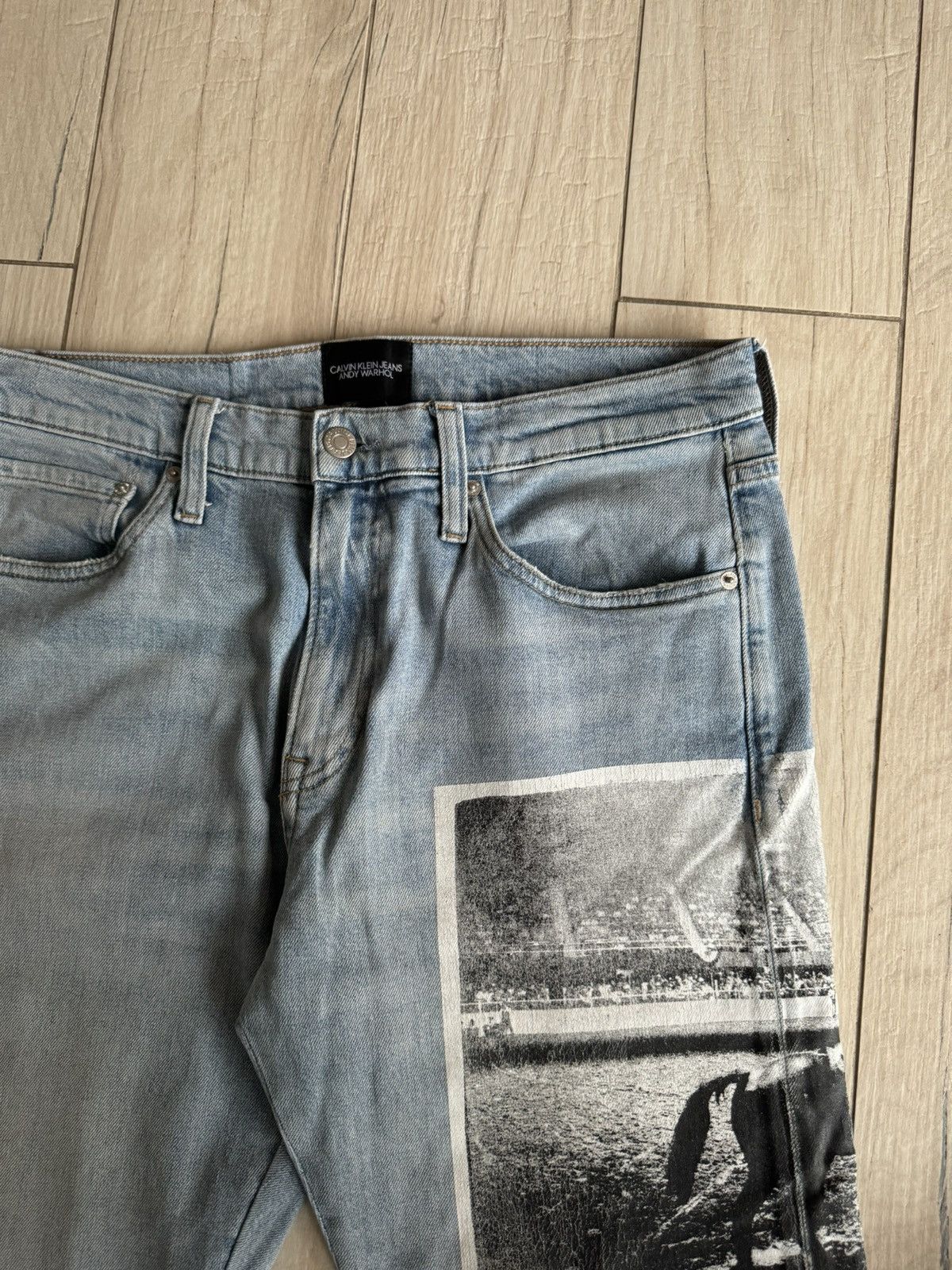 Calvin Klein 205W39NYC Calvin Klein X Andy Warhol Horseprint Denim Pants Size US 34 / EU 50 - 9 Thumbnail