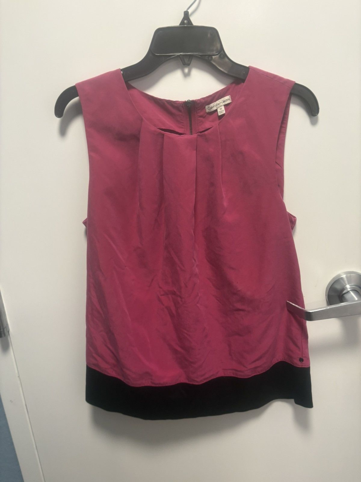 Calvin Klein Calvin Klein Jeans Pink SleevelessBlouse Pleated Neck Size M Size M / US 6-8 / IT 42-44 - 8 Thumbnail