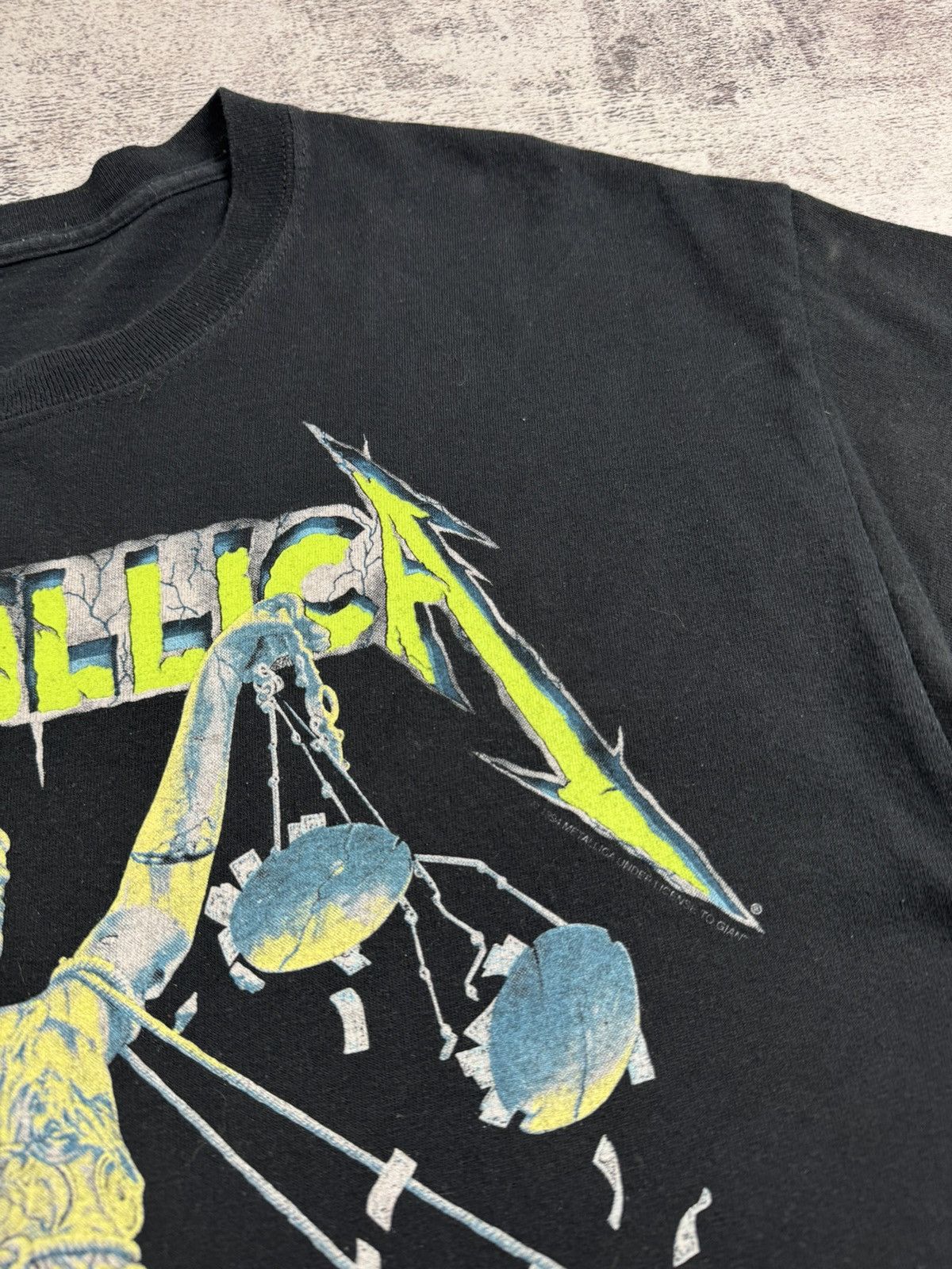 Metallica Metallica 1994 Vintage 90s Justice For All Rock Tour Rap Merch Band Tee T Shirt Size US M / EU 48-50 / 2 - 10 Thumbnail