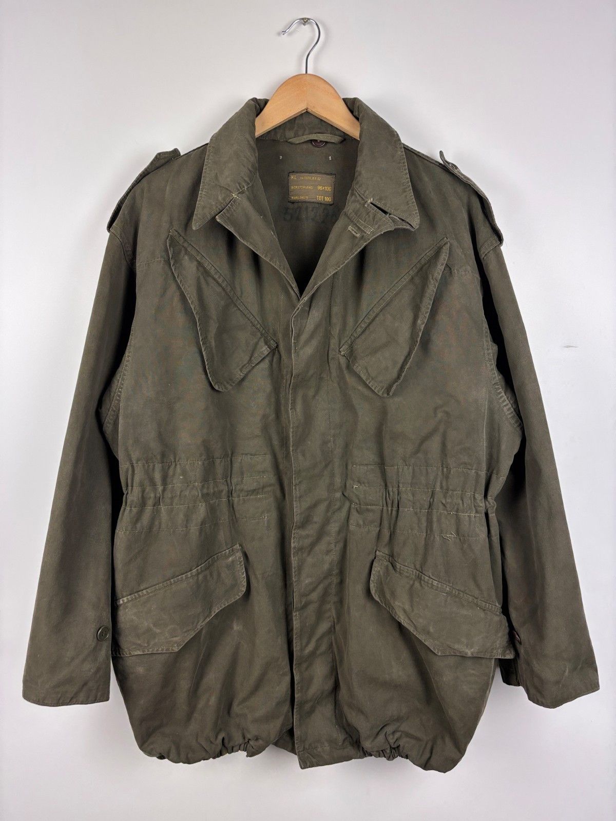 Other Vintage 1960-70s Dutch Military Army Parka Field Jacket ~L Size US L / EU 52-54 / 3 - 1 Thumbnail