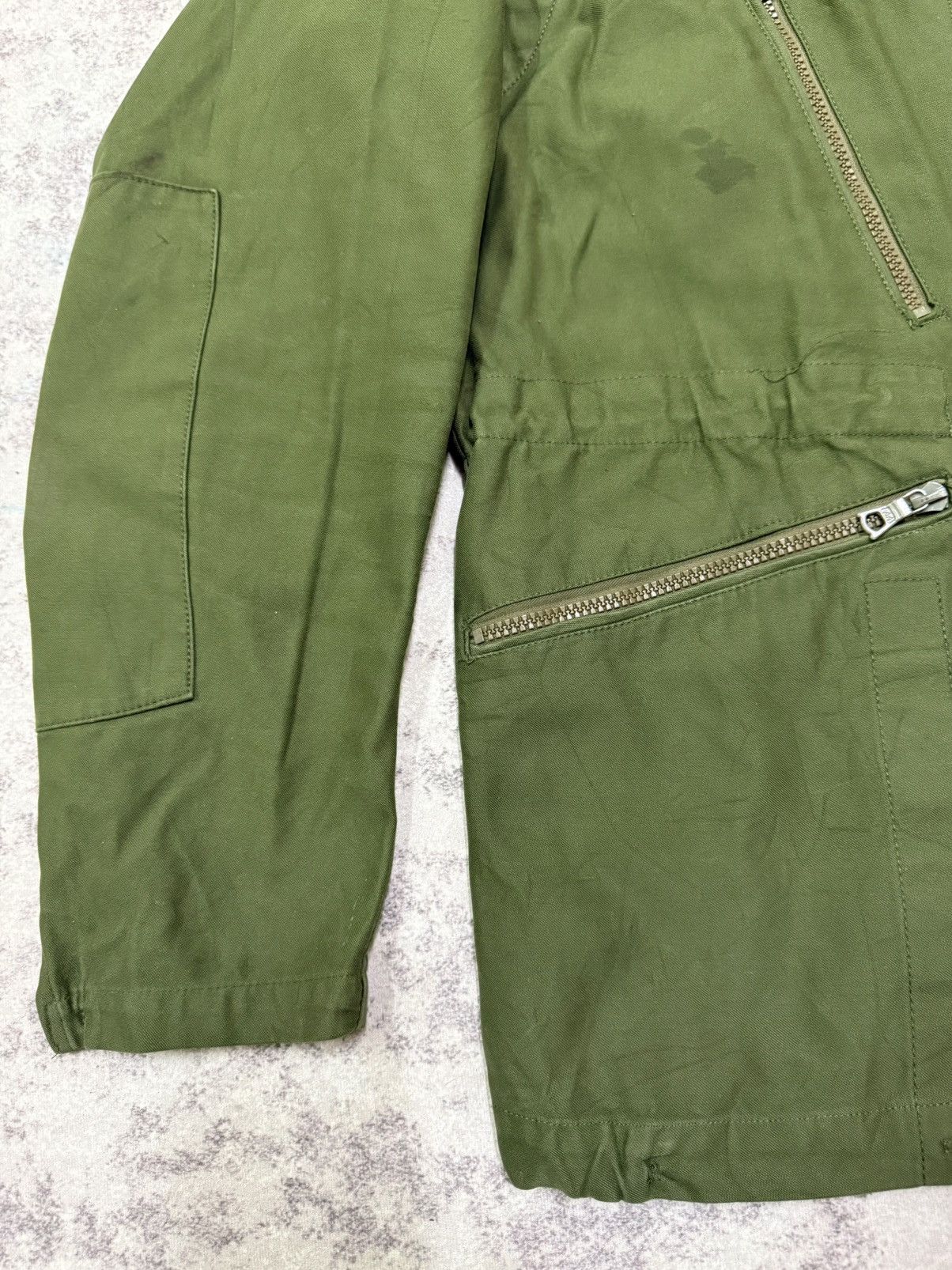 Vintage 1970s Swedish Army m59 tank drivers jacket. Size US S / EU 44-46 / 1 - 4 Thumbnail