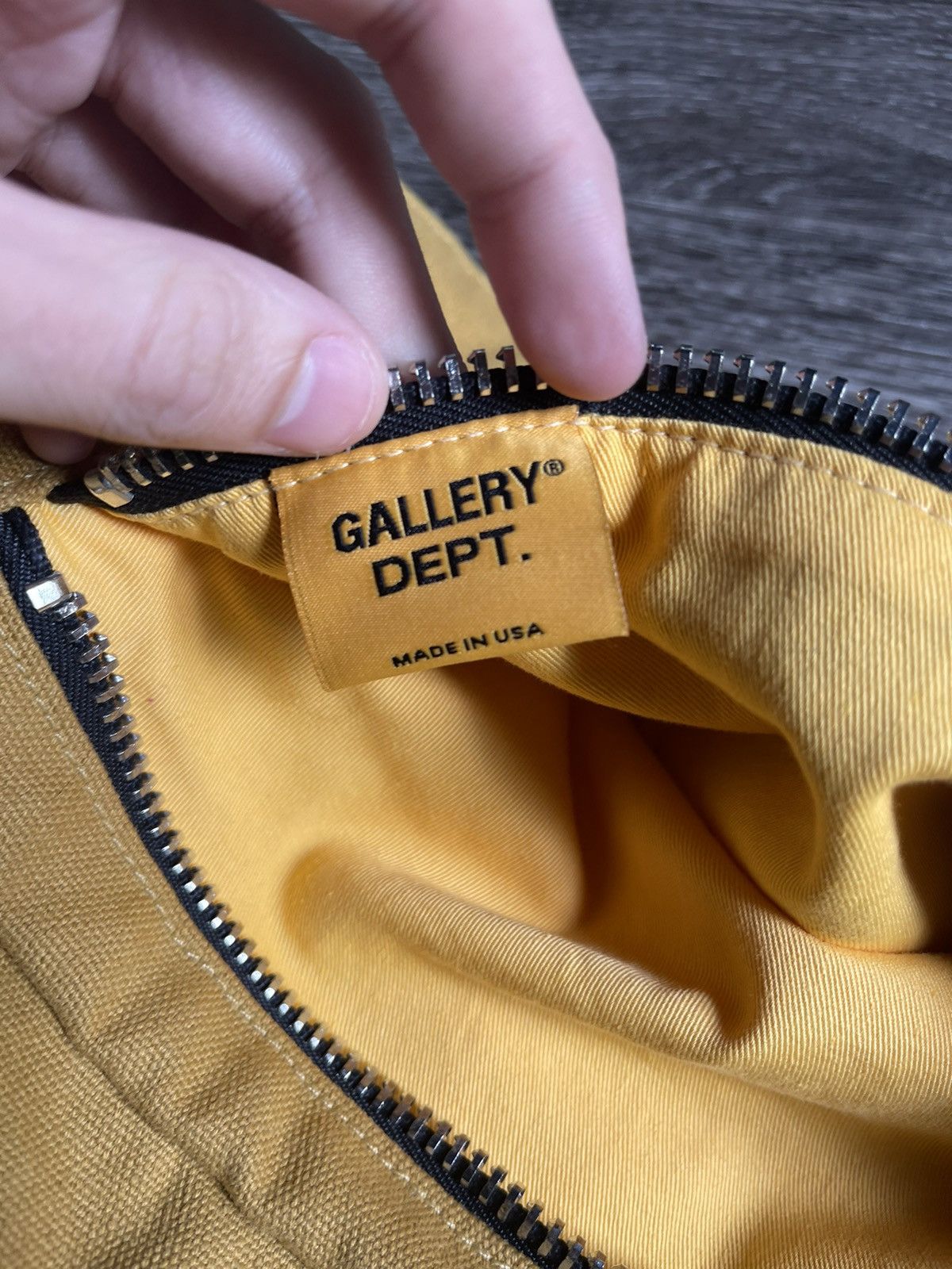Gallery Dept. Gallery Dept. Yellow Canvas Travel Bumbag Sack Size ONE SIZE - 12 Thumbnail