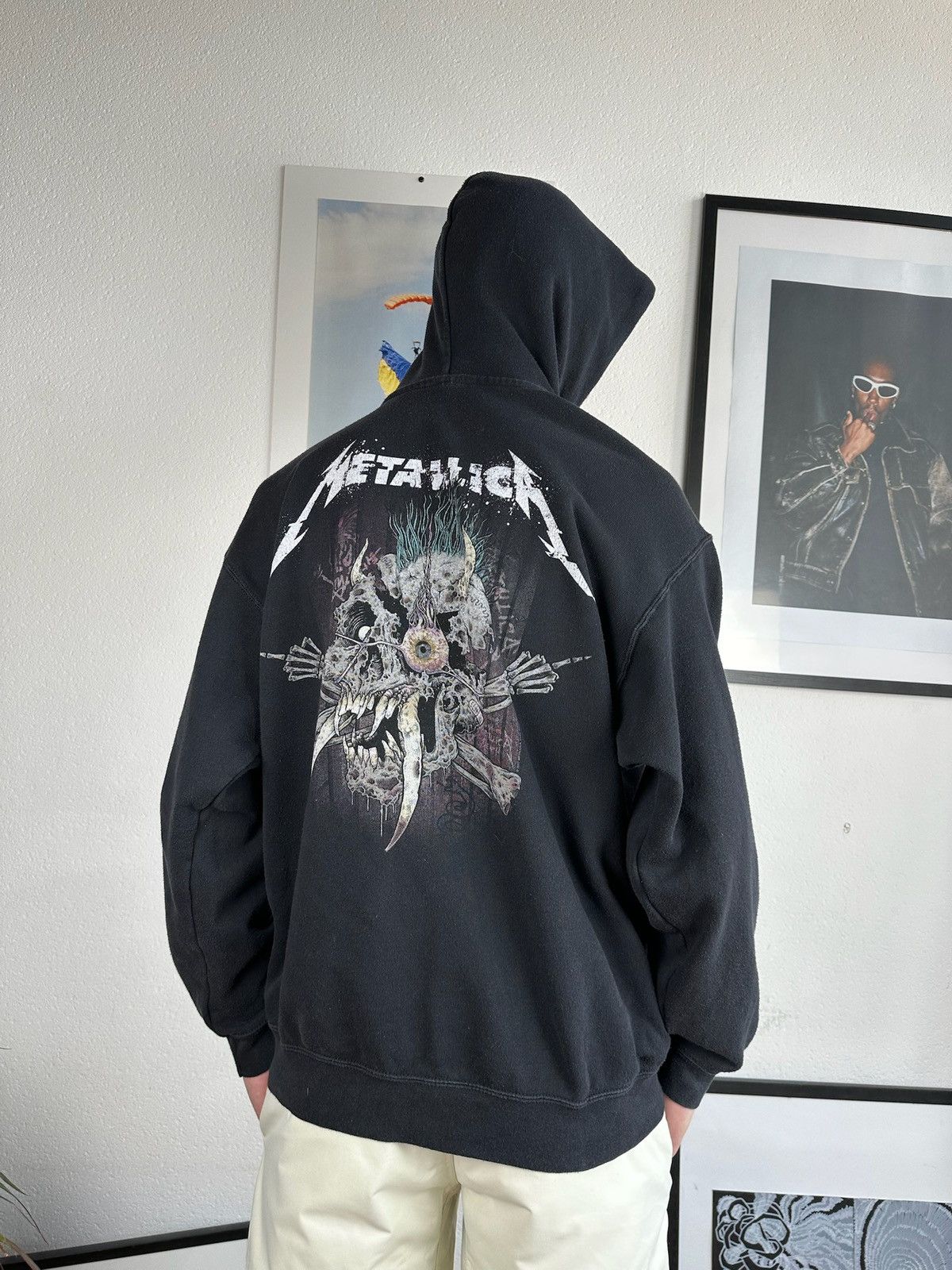 Band Tees × Metallica × Vintage Vintage 00s Metallica Hoodie Logo Size US XL / EU 56 / 4 - 6 Thumbnail