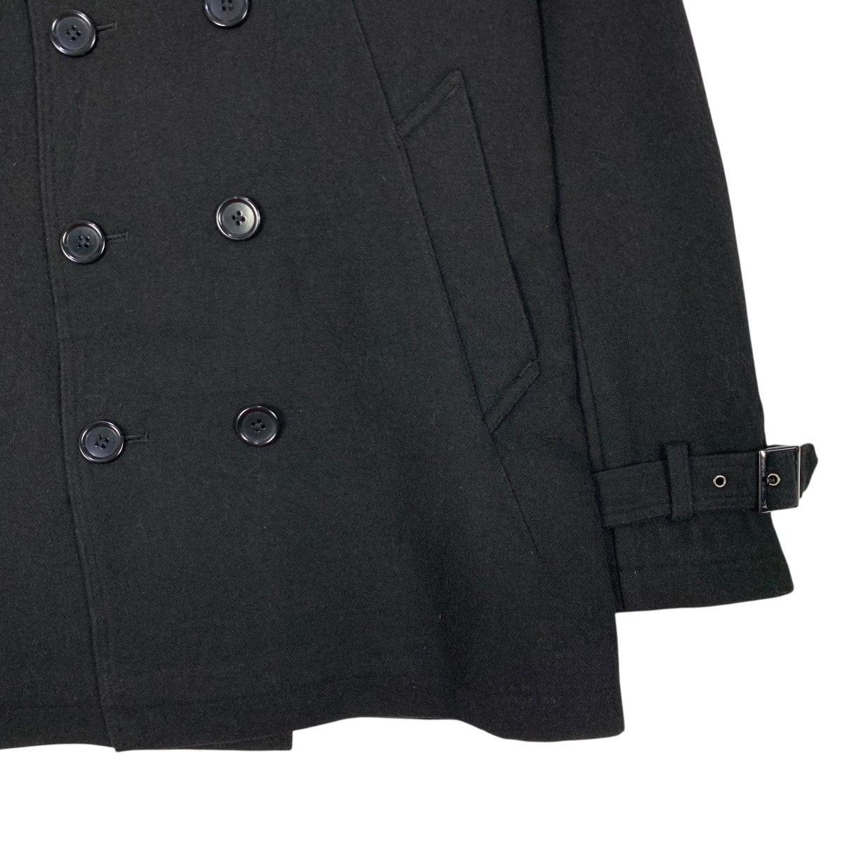 If Six Was Nine Vintage Semanticdesign Wool Short Trench Coat Black Size US S / EU 44-46 / 1 - 6 Thumbnail