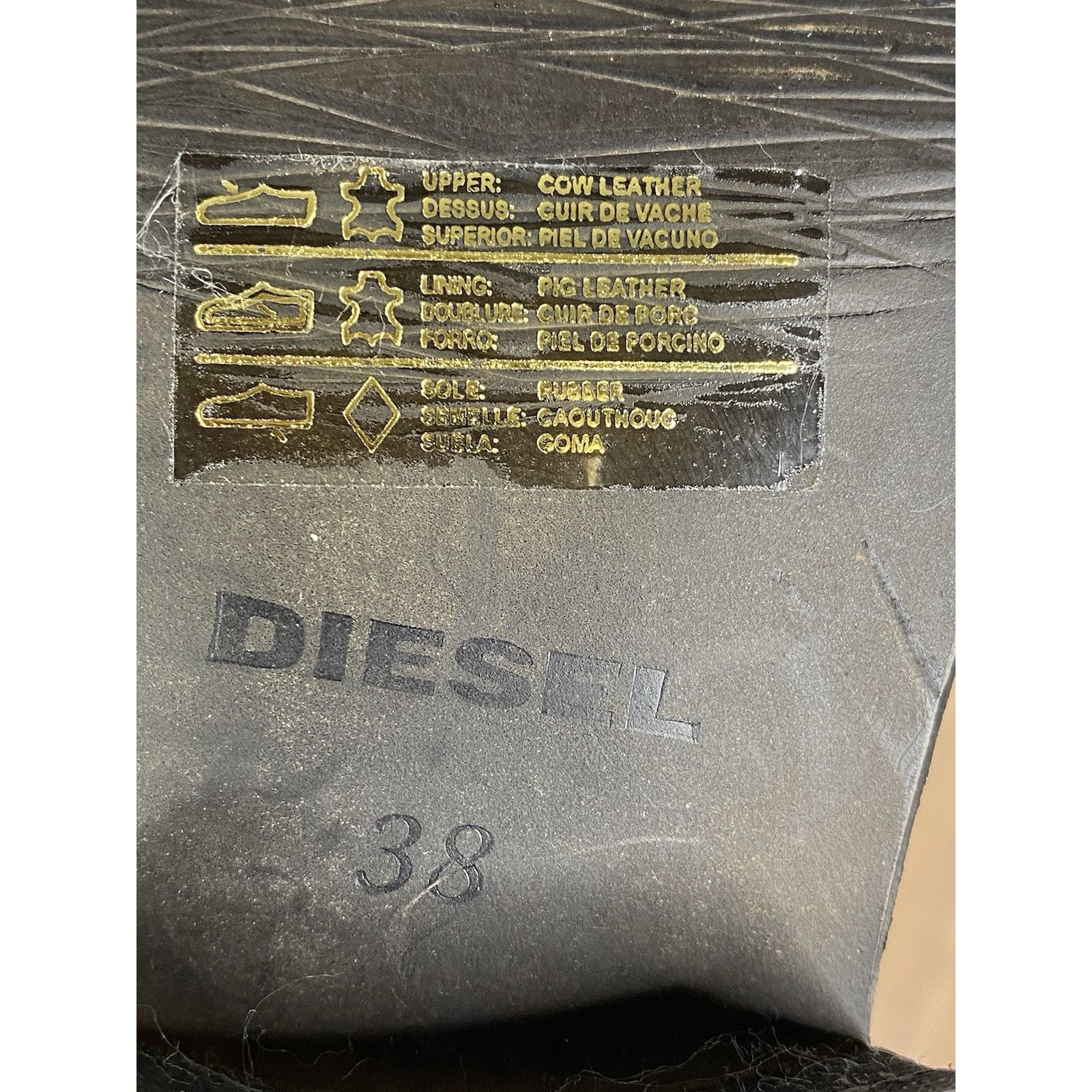 Diesel NWT Diesel Women Ankle Boots Stiefeletten DARK Brown 7.5 USA Size US 7.5 / IT 37.5 - 11 Thumbnail