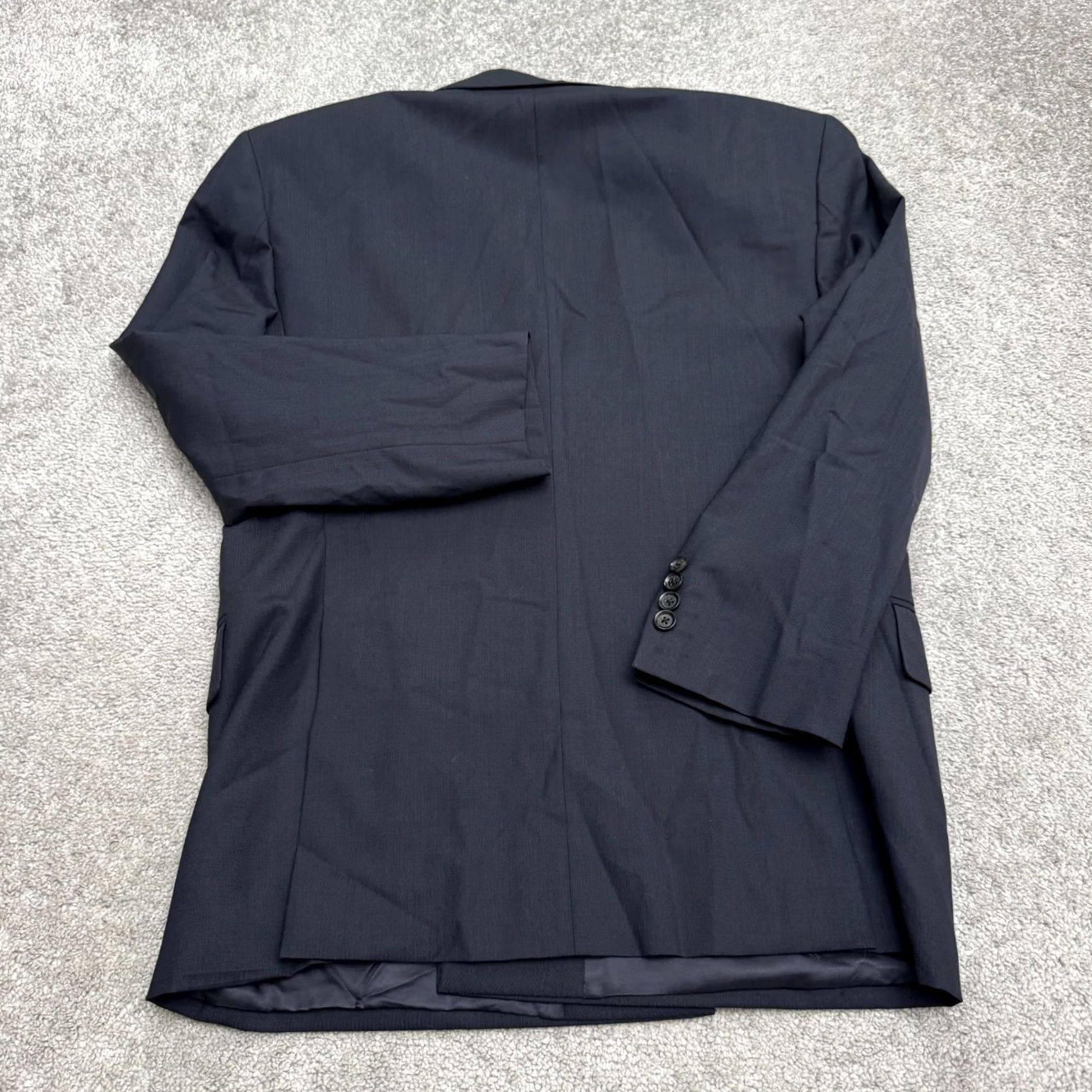 Doublet Eduard Dressier Blazer Mens 44S Navy Blue Double Breasted Virgin Wool Mientus Size 44R - 2 Thumbnail