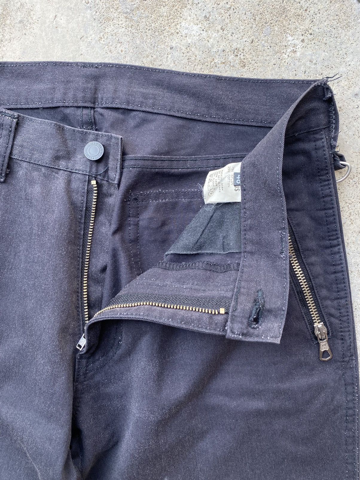 Japanese Brand Open Leg Multi Zipper Flare Pants (7 riri zipp) Size US 30 / EU 46 - 7 Thumbnail