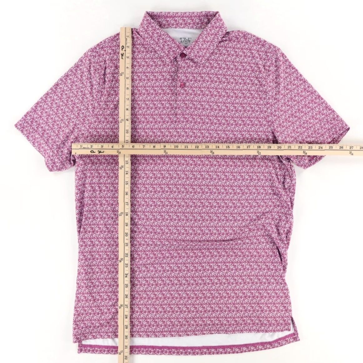 Vintage 1764 Cycling Golf High Stretch All Over Print Polo Shirt Purple Men's L Size US L / EU 52-54 / 3 - 3 Thumbnail