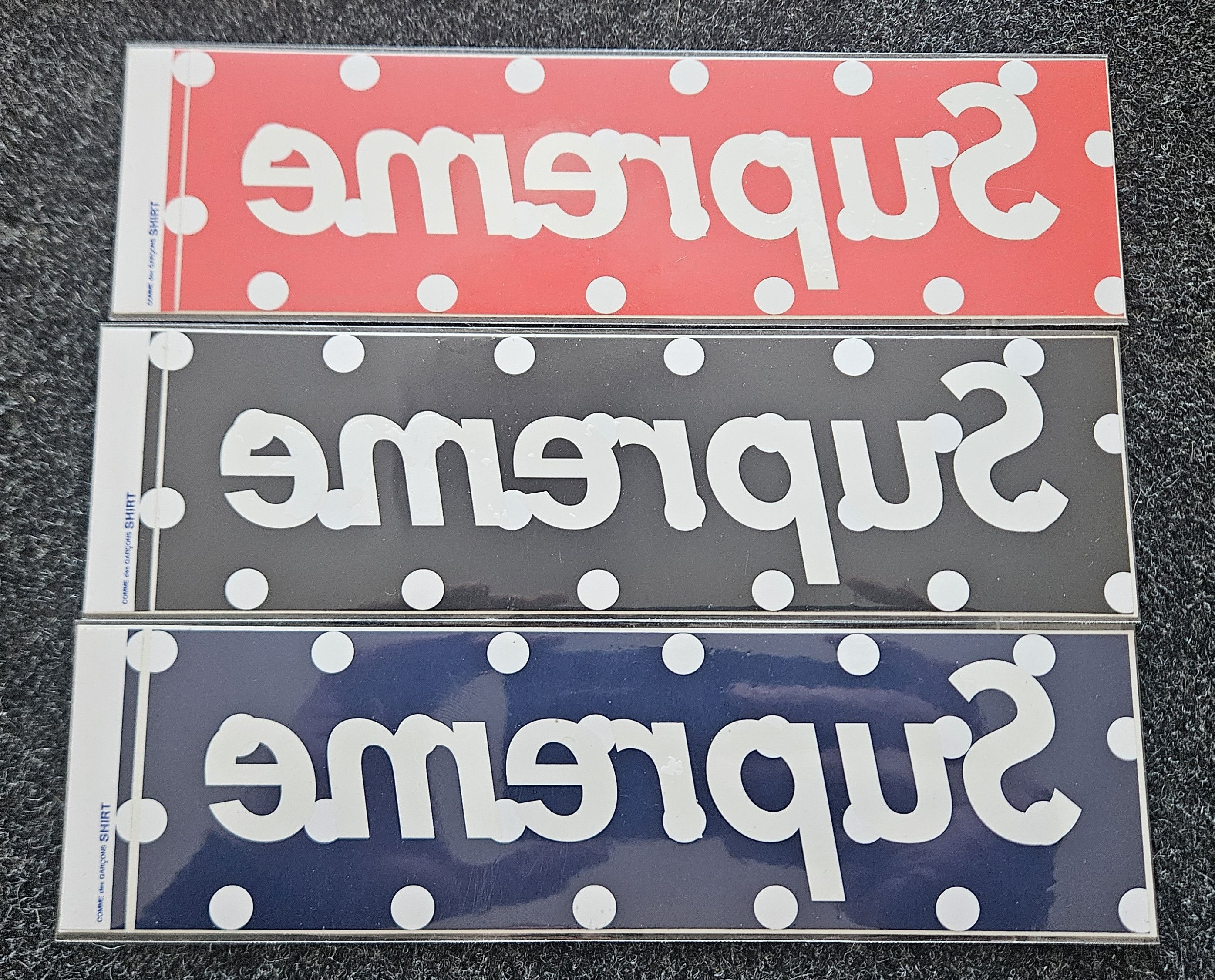 Supreme SUPREME Comme Des Garcons Box Logo Sticker Set Size ONE SIZE - 1 Thumbnail