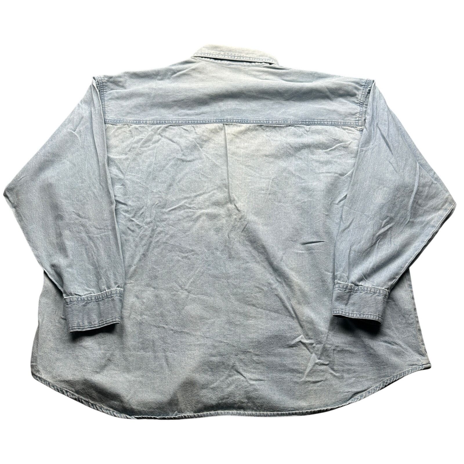 Mickey Unlimited Vintage Mickey Unlimited Disney Denim Button Shirt Mens 2XL Size US XXL / EU 58 / 5 - 2 Thumbnail