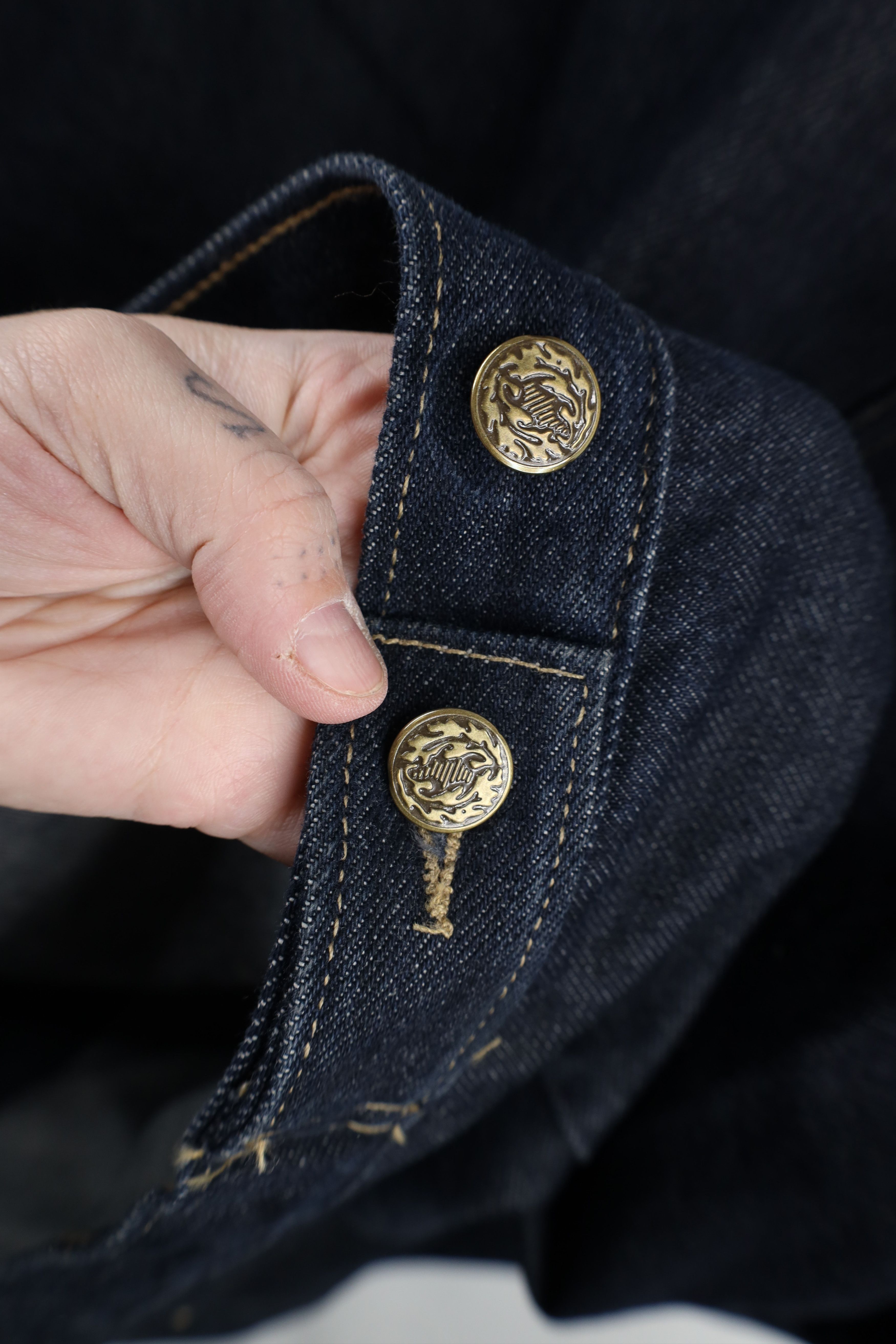 Vintage Vintage 90s Y2K Streetwear Baggy Denim Jean Trucker Jacket Size US XXL / EU 58 / 5 - 13 Thumbnail
