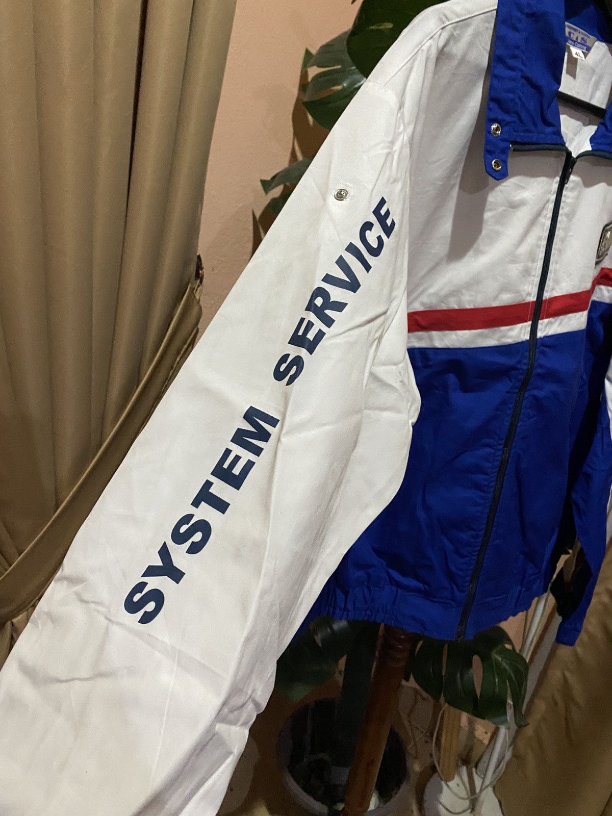 BKE Vintage BI-KE System Service Jacket Blue White Red Size US XXL / EU 58 / 5 - 6 Thumbnail