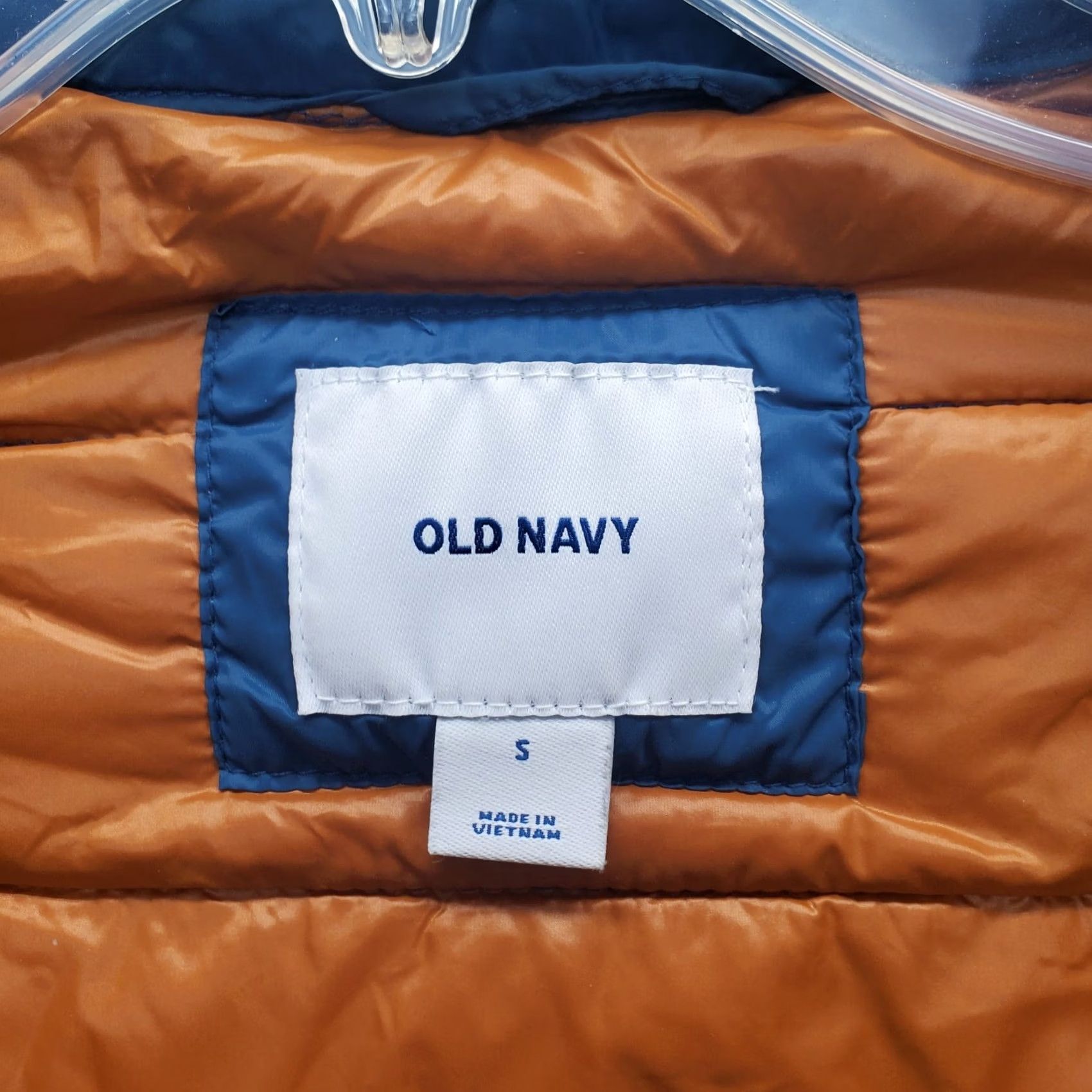 Old Navy Old Navy Puffer Jacket Womens Small Blue Regular Fit Mock Neck Full Zip Lined Size S / US 4 / IT 40 - 5 Thumbnail