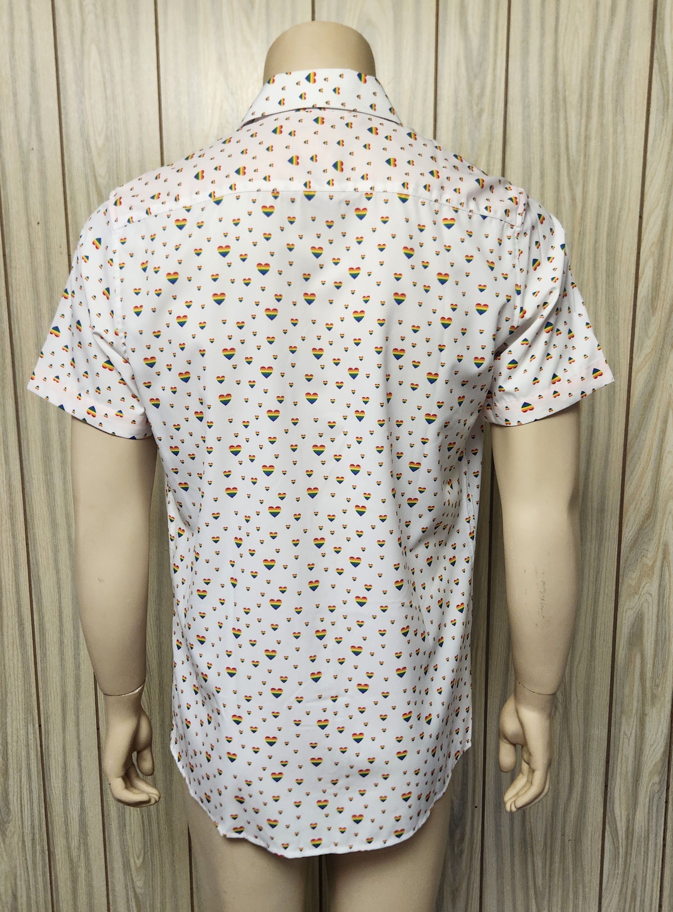 Other Pride collection shirt M rainbow hearts Tom Baine NEW Size US M / EU 48-50 / 2 - 5 Thumbnail