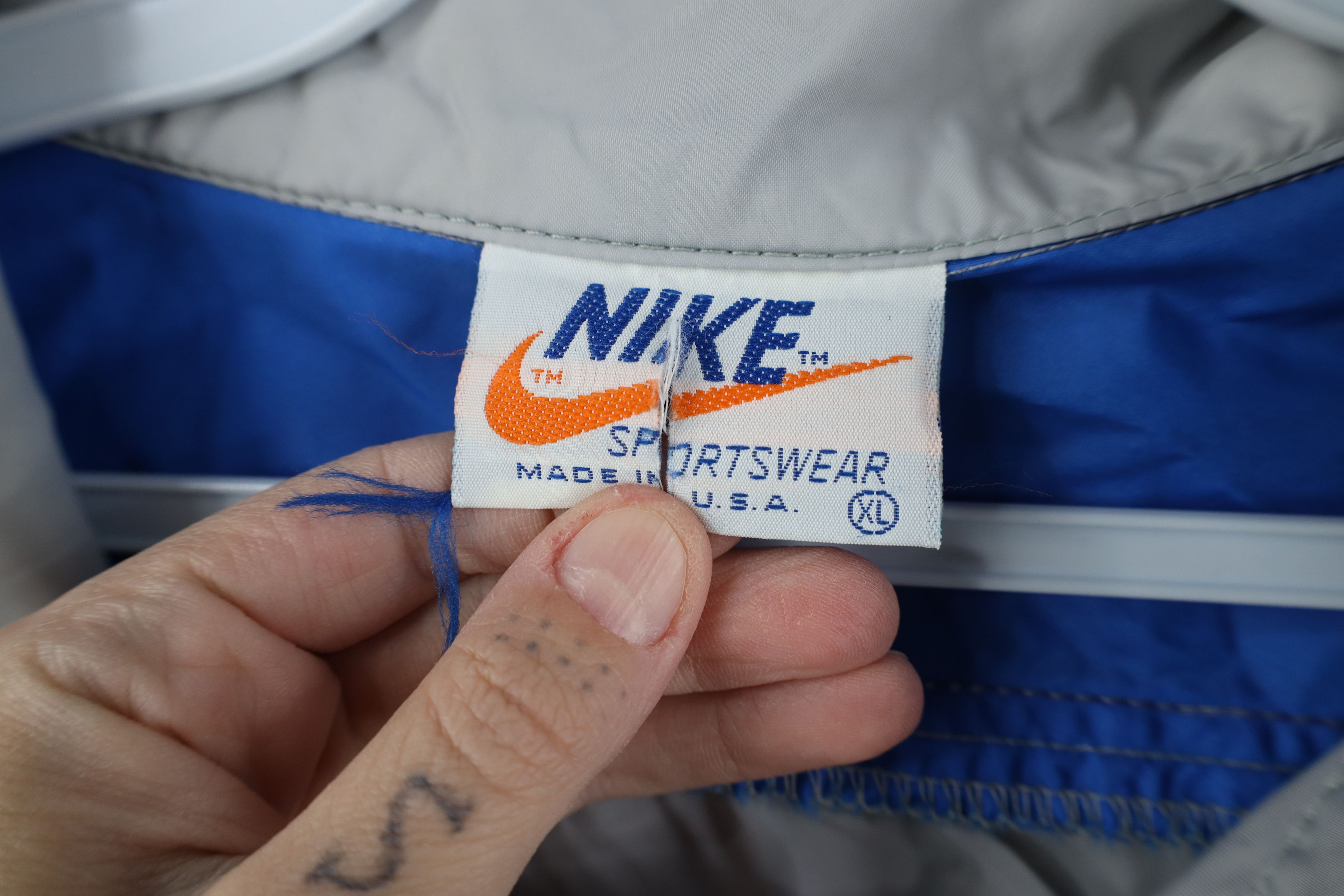 Nike Vintage 70s Nike Spell Out Packable Windbreaker Jacket USA Size US XL / EU 56 / 4 - 8 Thumbnail