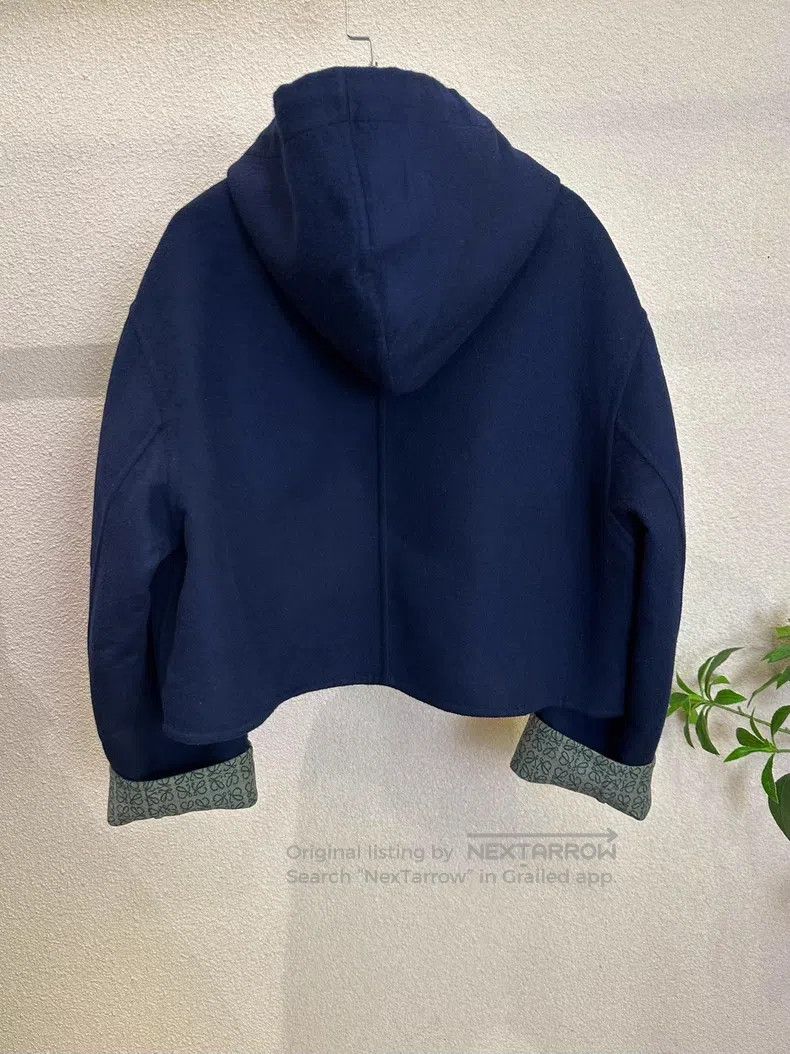 Loewe Loewe Logo Printed Hooded Wool Jacket Size XXS / US 00 / IT 34 - 2 Thumbnail