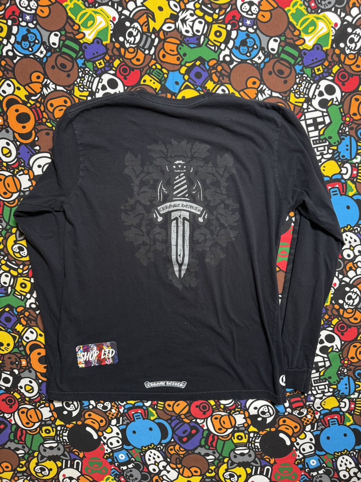 Chrome Hearts Chrome Hearts Black Dagger Logo Long Sleeve Tee Size US L / EU 52-54 / 3 - 1 Thumbnail