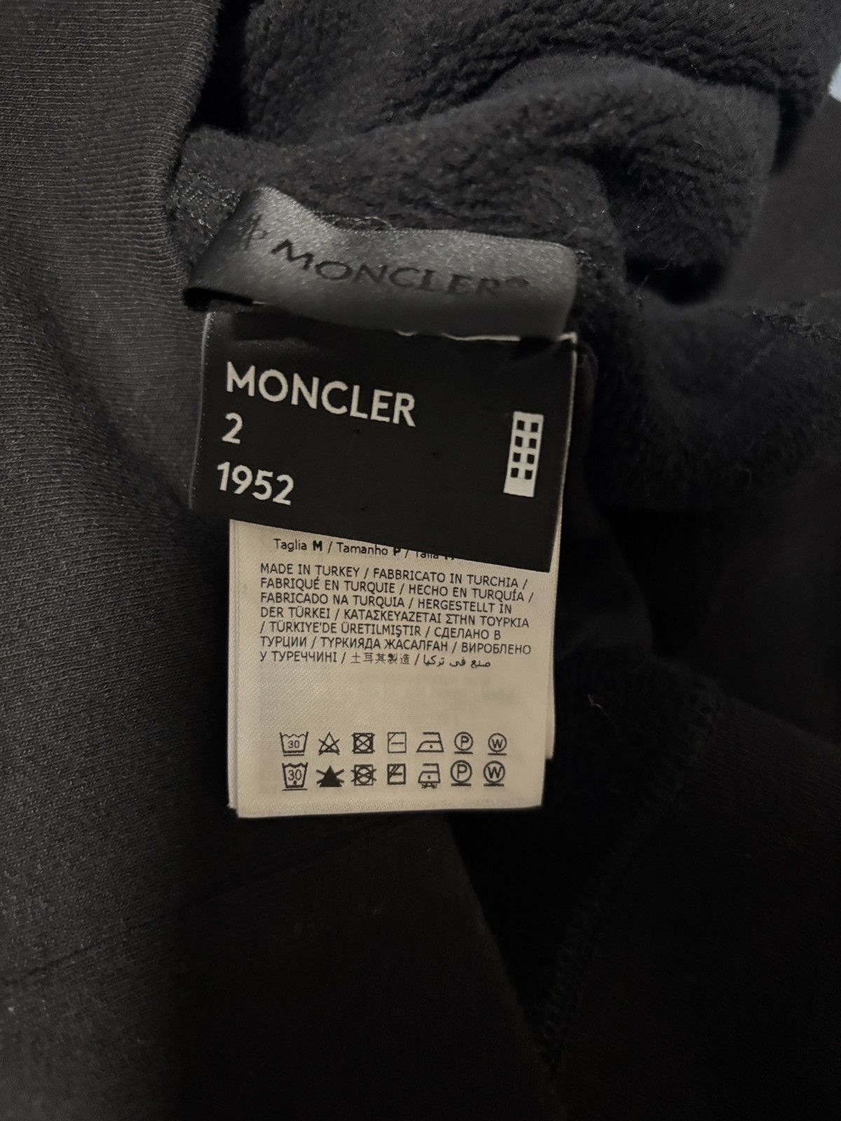 Moncler Genius Moncler Genius 2 Moncler 1952 Black Patch Hoodie Size US S / EU 44-46 / 1 - 10 Thumbnail