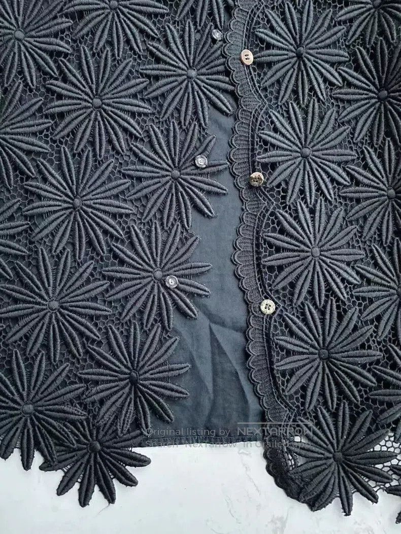 Comme des Garcons Comme Des Garcons Floral Embroidered Openwork Shirt Size L / US 10 / IT 46 - 5 Thumbnail