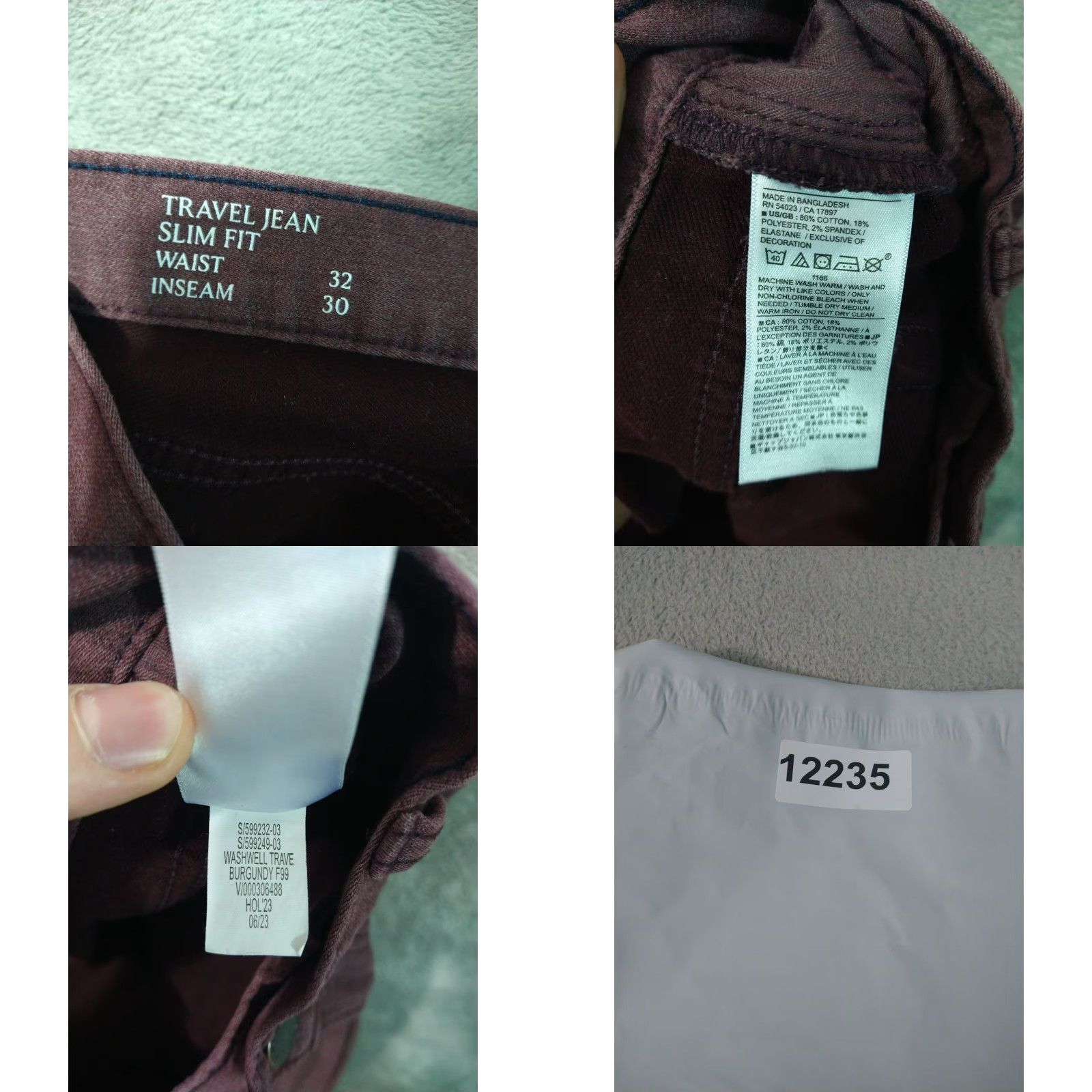 Banana Republic Banana Republic Jeans Mens 32x30 Denim Travel Slim Fit Stretch Lot of 2 Size US 32 / EU 48 - 8 Thumbnail