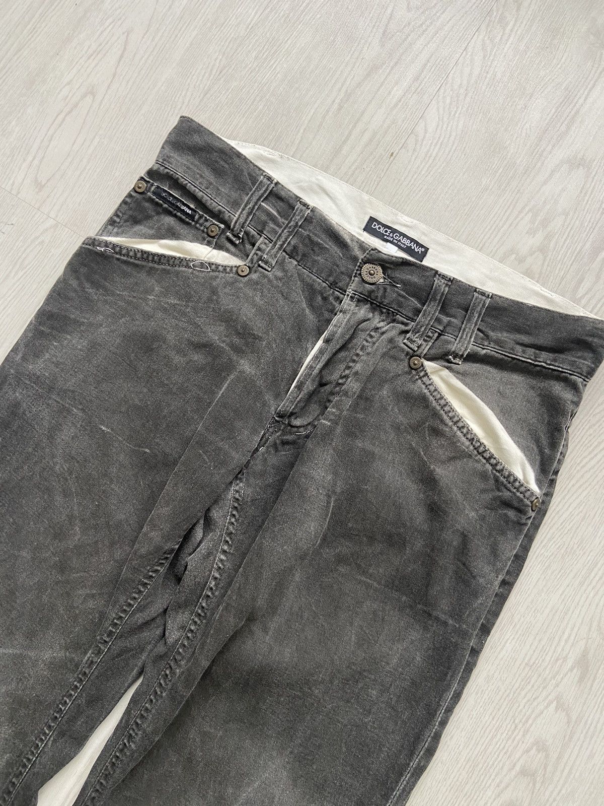 Dolce & Gabbana Vintage Dolce & Gabbana Artisan Denim Flare Pants Size US 34 / EU 50 - 3 Thumbnail
