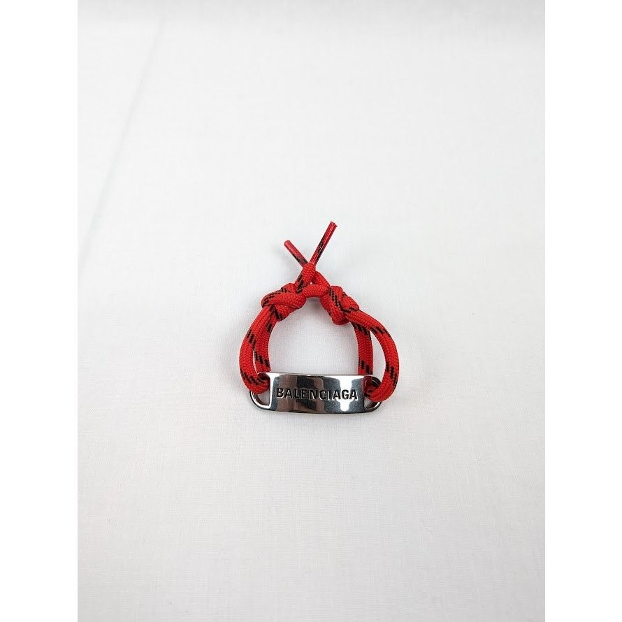 Balenciaga o1rshd1 Q:3 / Size: OS / Plaque Bracelet in Red Size ONE SIZE - 1 Thumbnail