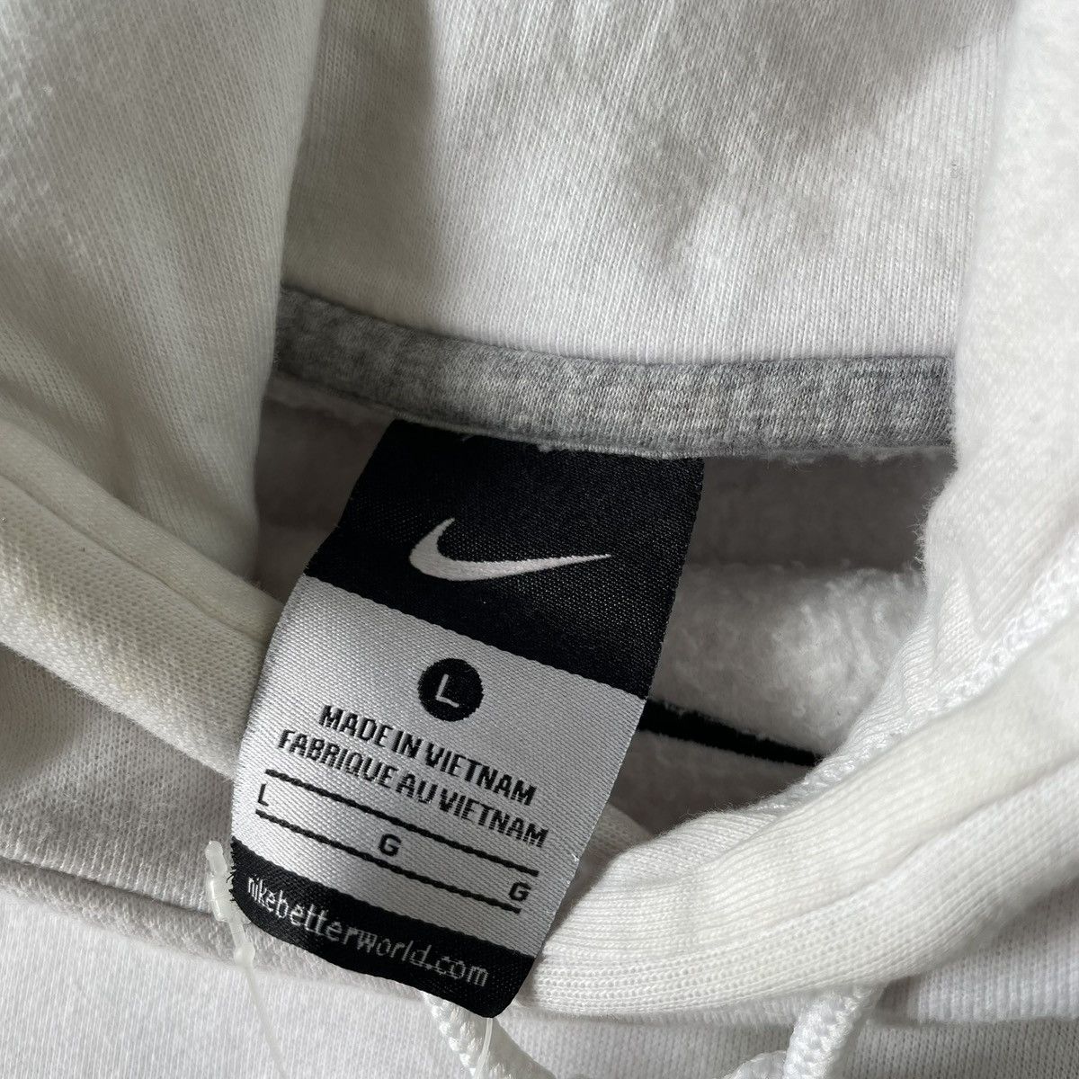 Nike Nike Center Swoosh Hoodie White Size US L / EU 52-54 / 3 - 4 Thumbnail
