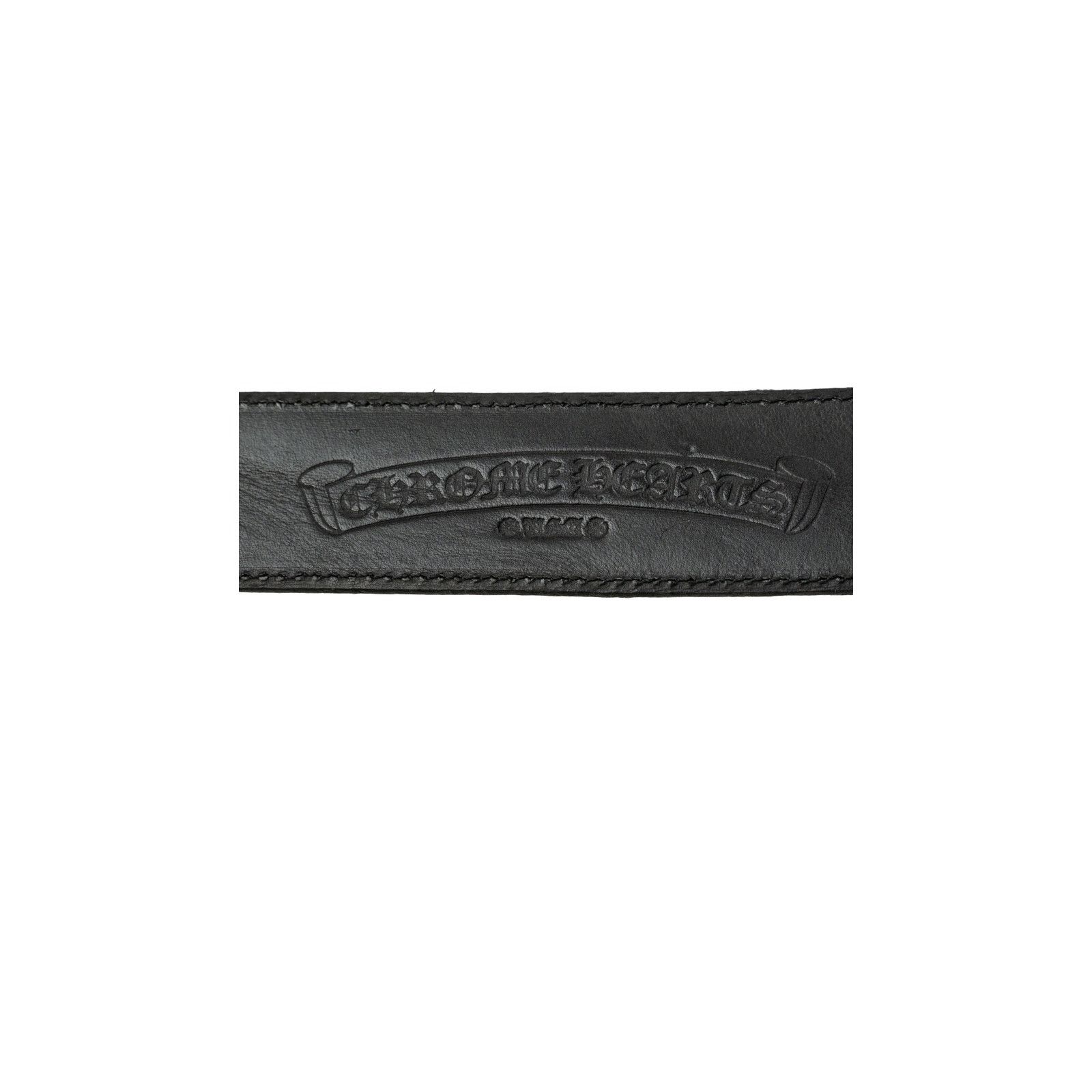 Chrome Hearts Black Leather Roller Belt Size 30 - 2 Thumbnail