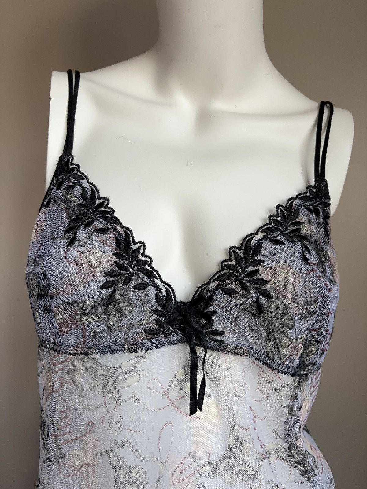 Other × Vintage Angels printed cute tank top mesh lace Size XL / US 12-14 / IT 48-50 - 5 Thumbnail