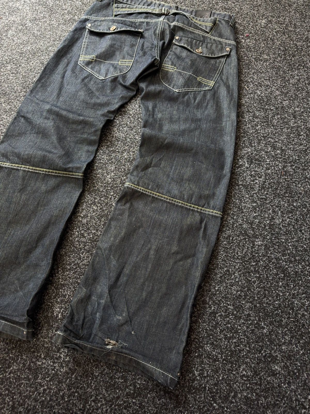 Kangol Vintage 90s Retro Y2K Baggy Kangol Denim pants Jeans Size US 34 / EU 50 - 11 Thumbnail