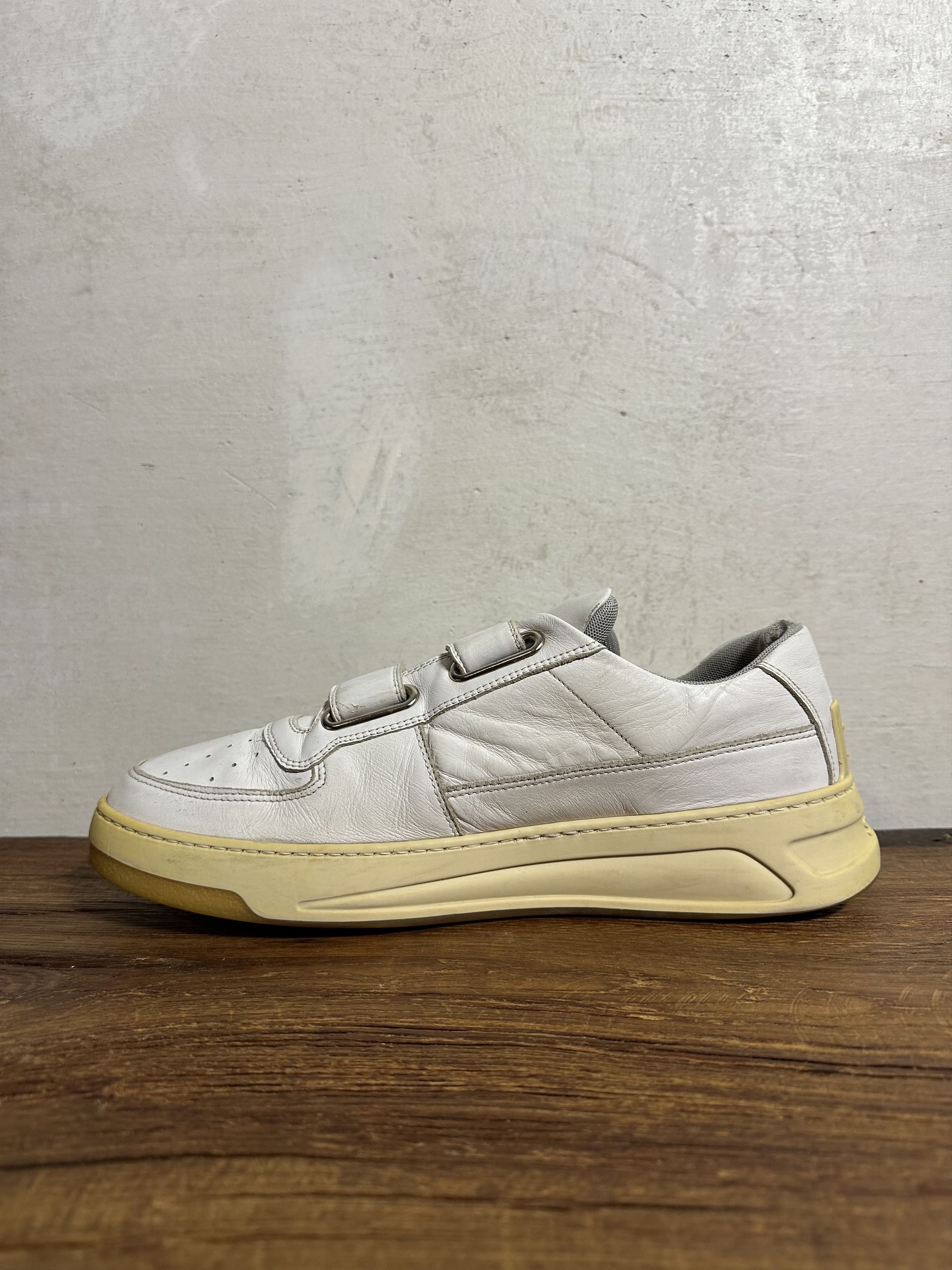 Acne Studios Acne Studios White Steffey Low-Top Sneakers Size US 11 / EU 44 - 3 Thumbnail