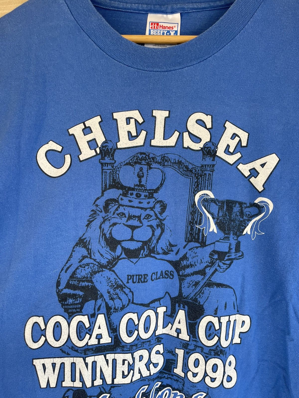 Chelsea Soccer 1998 Chelsea Vintage Coca Cola Cup Winners t-shirt rare Size US XL / EU 56 / 4 - 4 Thumbnail
