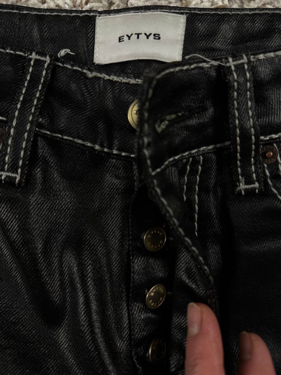 Eytys EYTYS Orion Tar Black Jeans Size US 29 - 7 Thumbnail