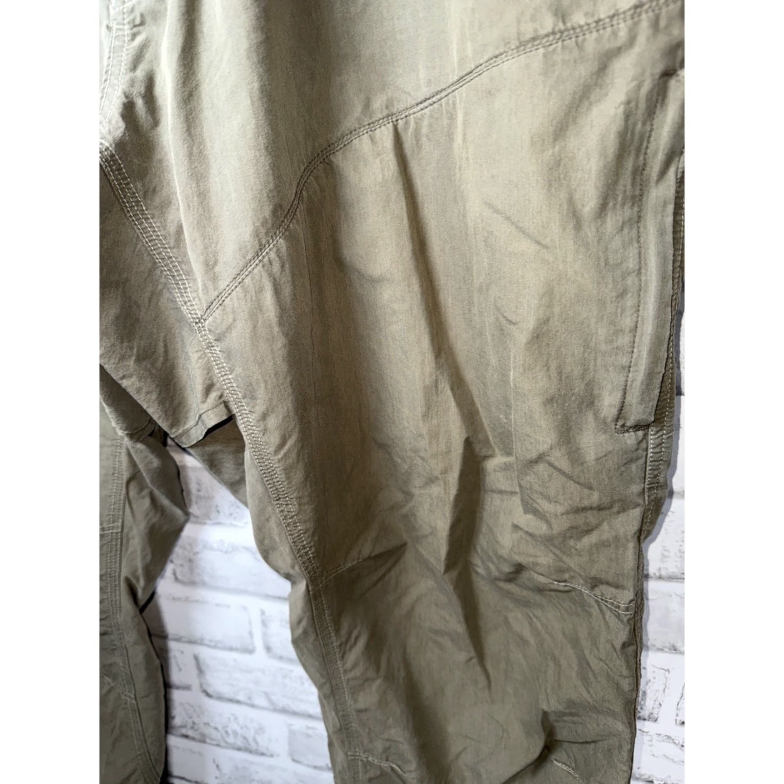 Vintage KUHL Cargo Hiking Pants Mens 38x32 Green Nylon Blend Cotton Size US 38 / EU 54 - 6 Thumbnail