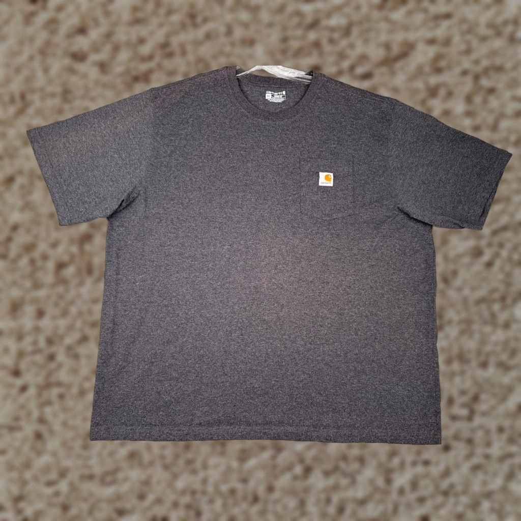 Carhartt Carhartt Mens Shirt 3XL Gray Short Sleeve Crew Pocket Cotton K87 Workwear T-Shirt Men’s Size XXXL Gray Carhartt K87 Workwear Shirt Size US XXL / EU 58 / 5 - 1 Thumbnail