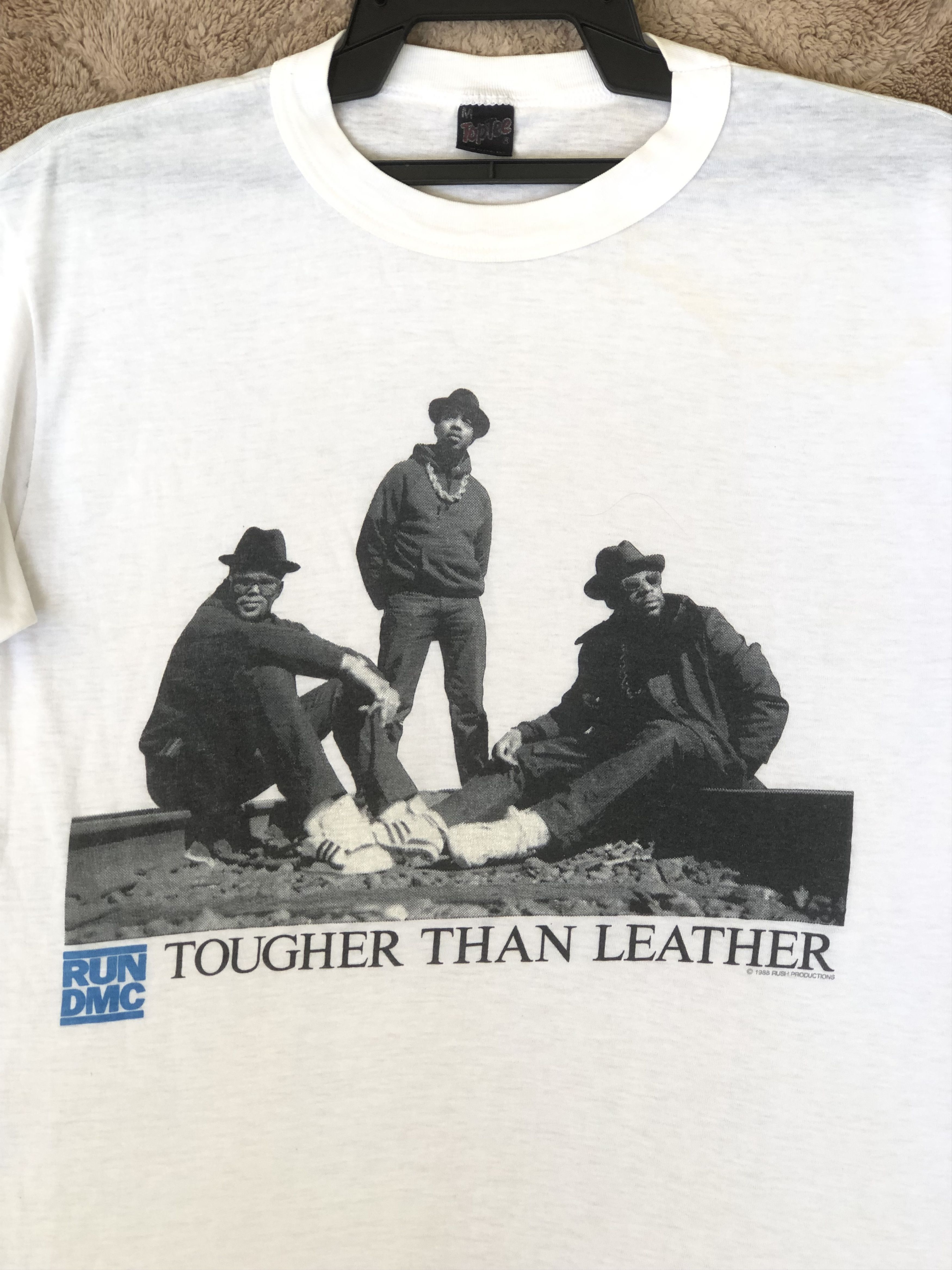 Rap Tees Vintage 80s RUN DMC Hip Hop Band Tee Size US M / EU 48-50 / 2 - 1 Thumbnail