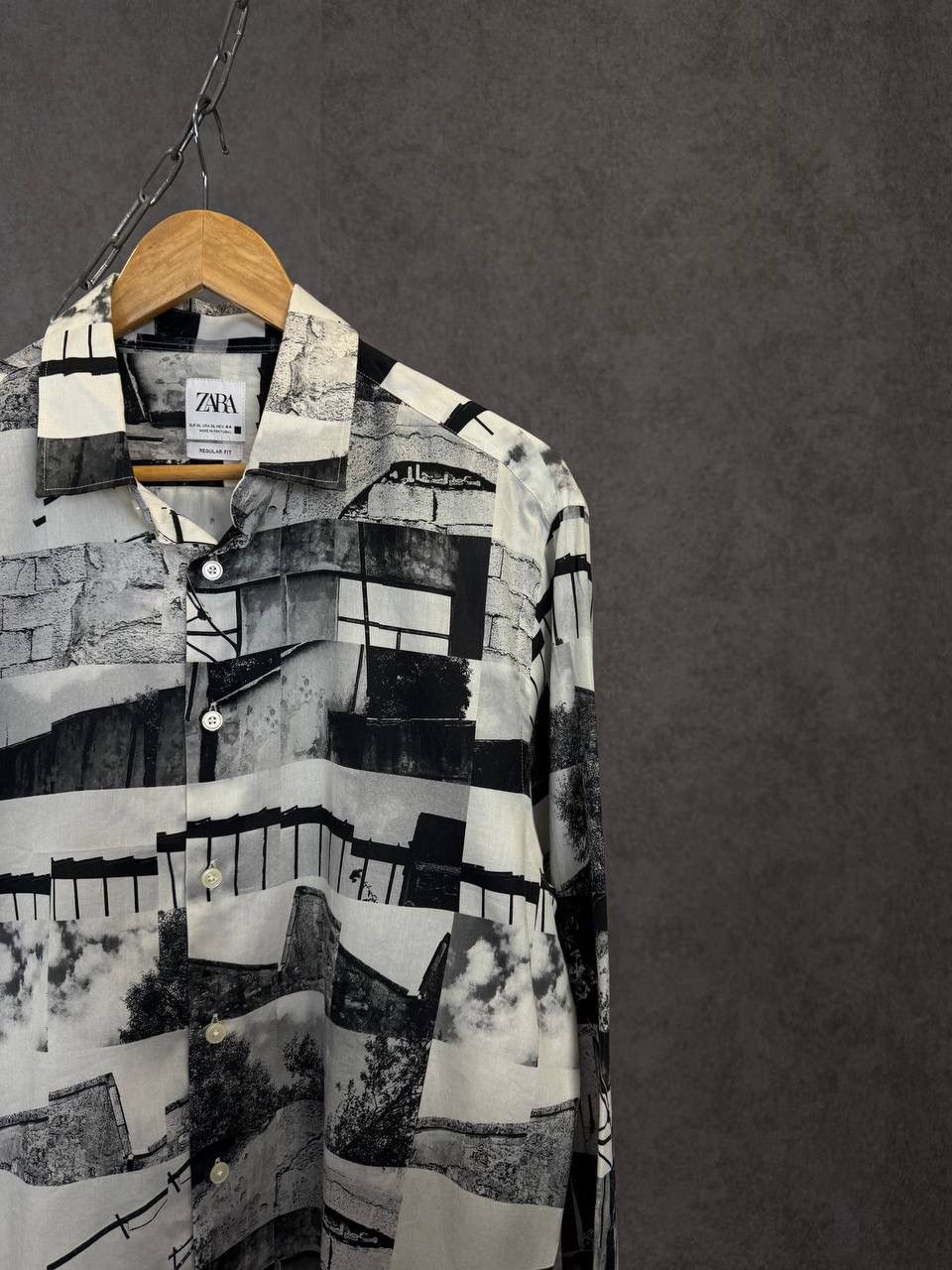 Zara Zara Man art crazy shirt Size US XL / EU 56 / 4 - 2 Thumbnail