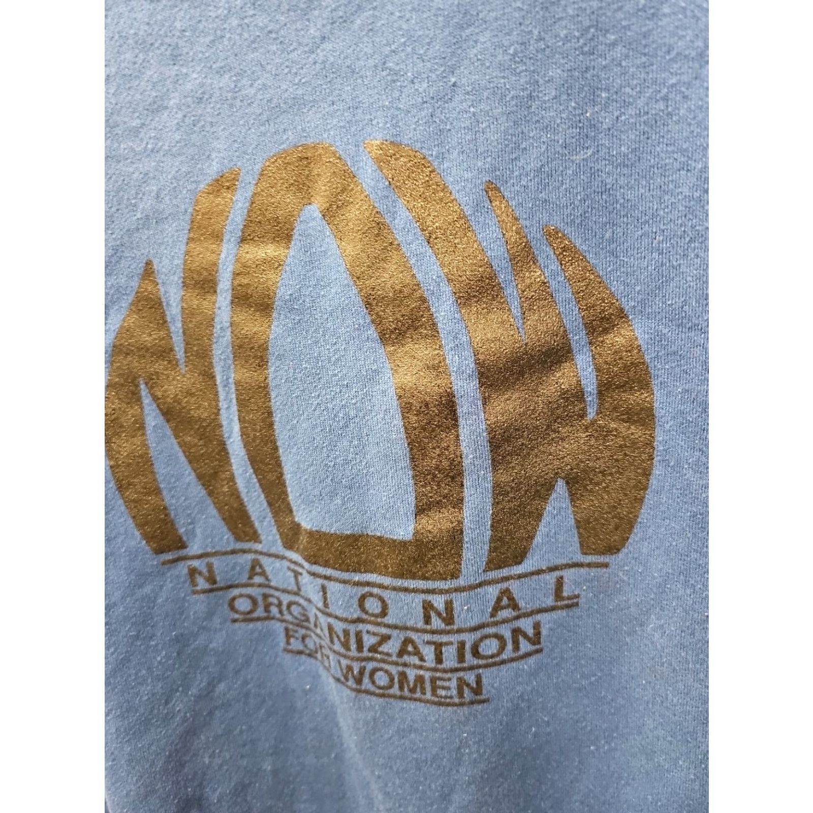 Jerzees VINTAGE NOW Campaign Blue Sweater T-Shirt XL Nike? Size XL / US 12-14 / IT 48-50 - 3 Thumbnail