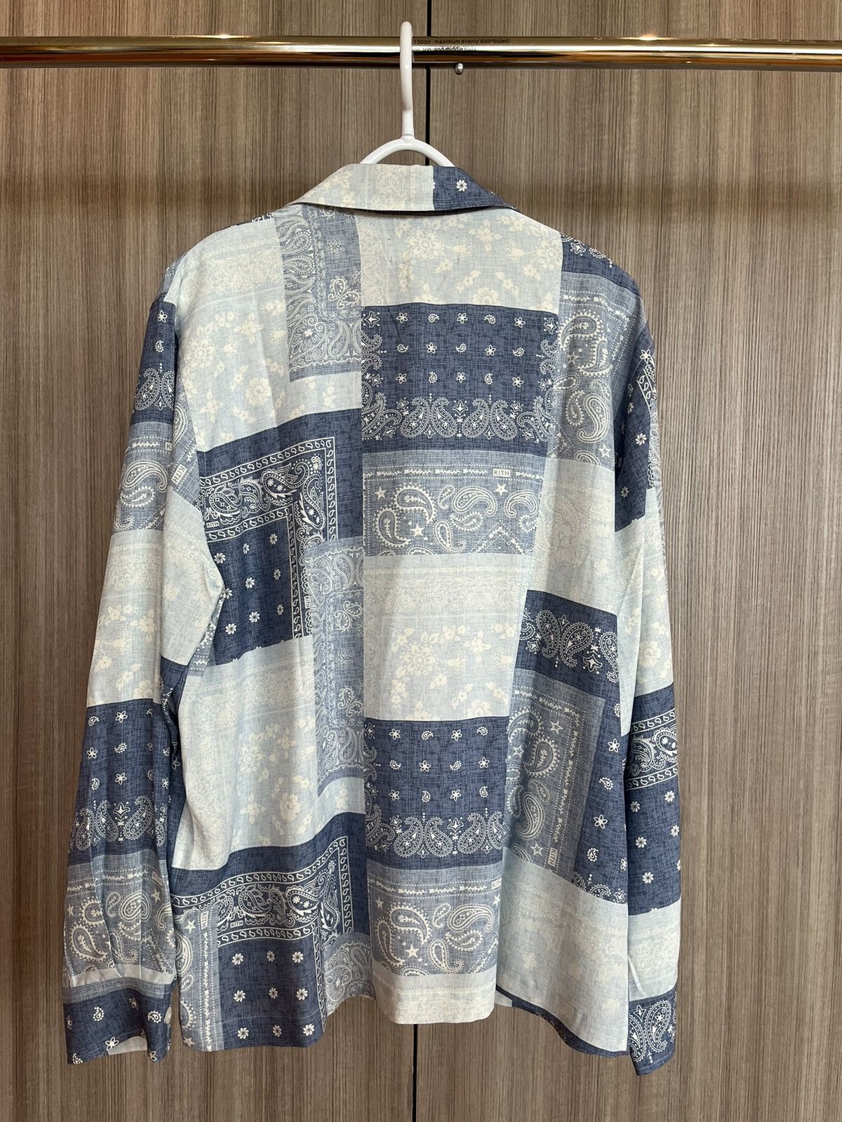 Kith Kith Washed Blue Paisley Boxy Collared Oversized LS Size US M / EU 48-50 / 2 - 3 Thumbnail