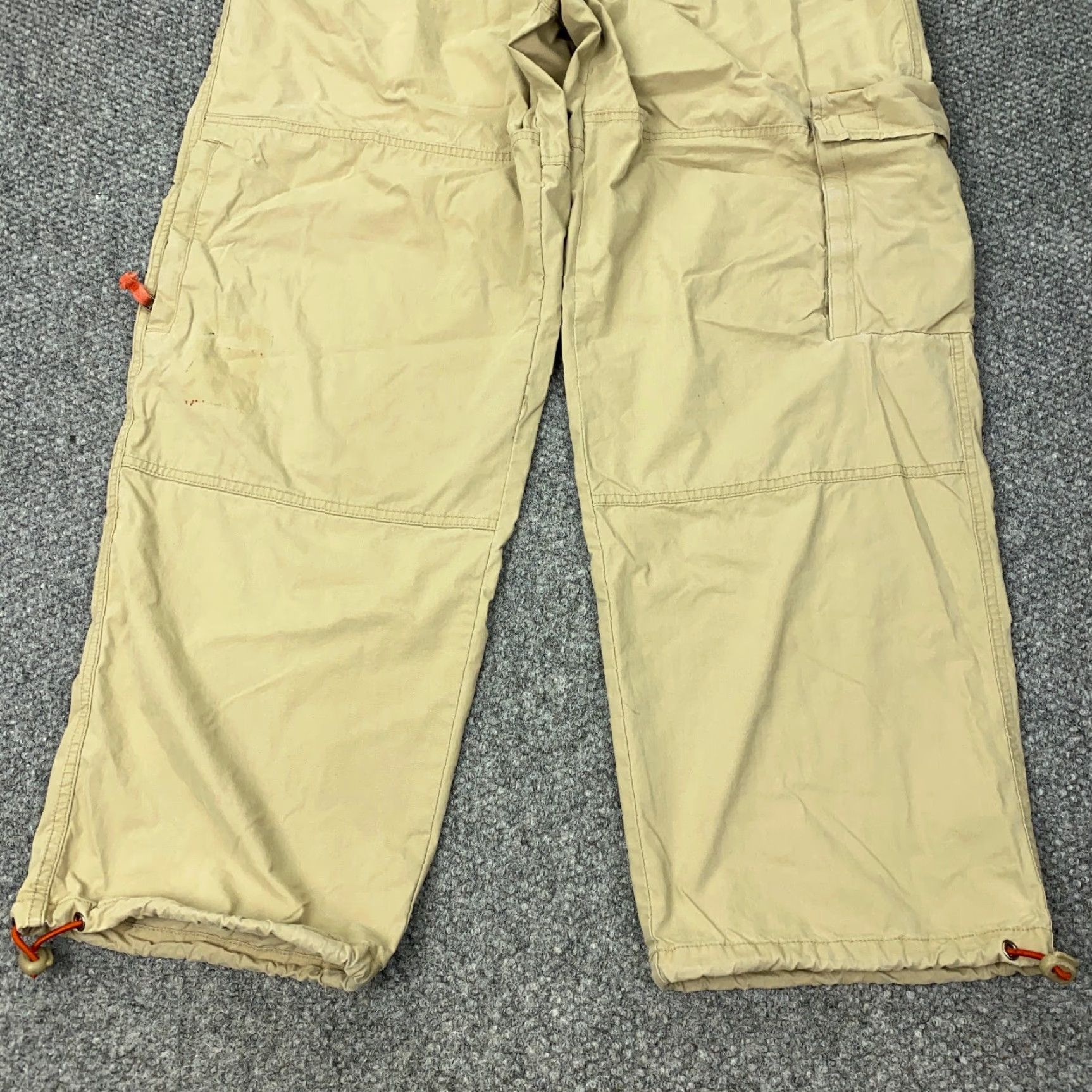 American Eagle Outfitters VINTAGE American Eagle Cargo Pants Mens 36x30 Beige Baggy 90s Grunge Loose Size US 34 / EU 50 - 3 Thumbnail