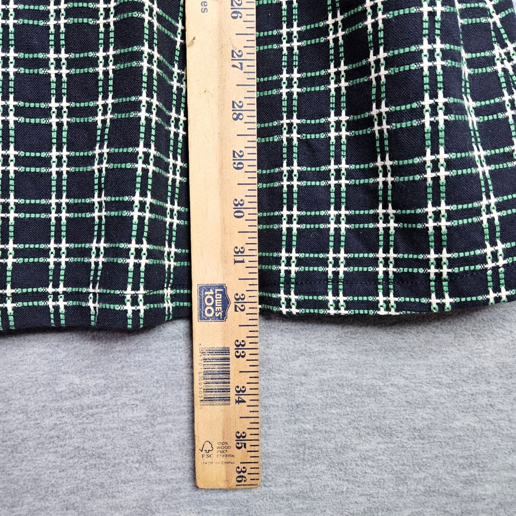 Anthropologie Maeve Anthropologie Green Plaid Suspender Pinafore A-Line Dress Women 4P Sleeveless All Season Unlined Cotton Vintage: No Size 27" / US 4 / IT 40 - 7 Thumbnail