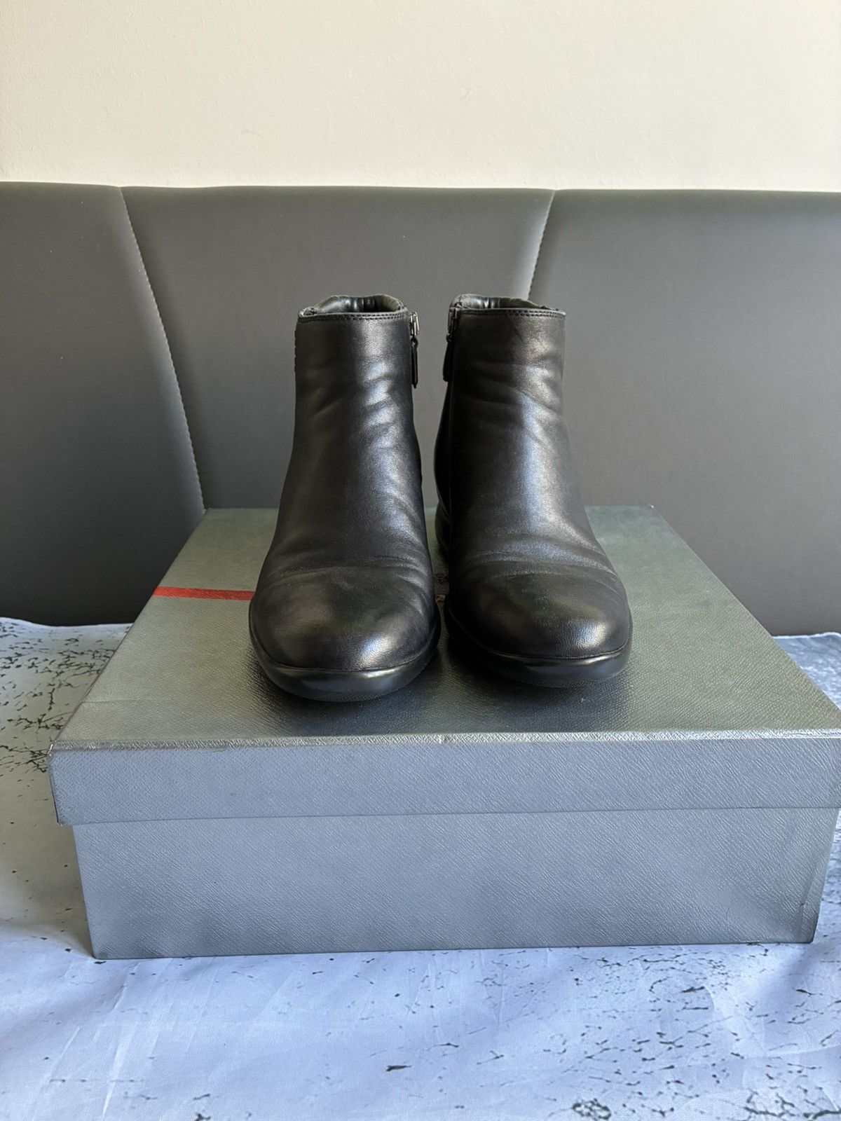 Prada Vintage Prada Leather Ankle Boots Size US 8.5 / IT 38.5 - 5 Thumbnail