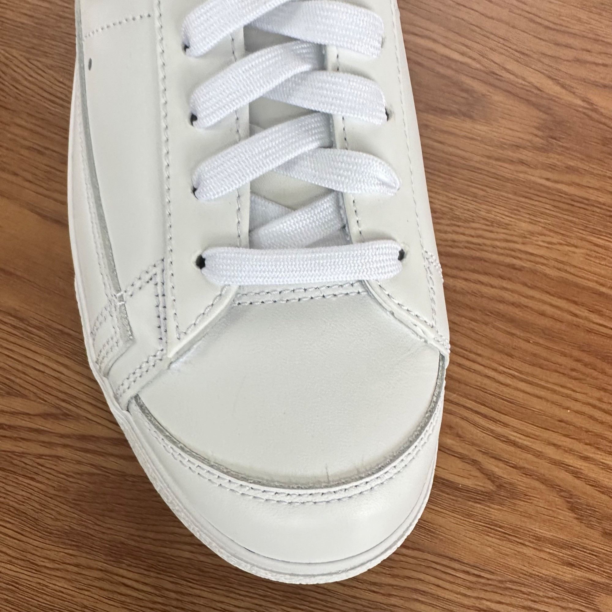 Nike ❤️Nike Blazer Low Platform Sz 11.5 Womens Shoes White Silver Size US 11.5 / IT 41.5 - 11 Thumbnail