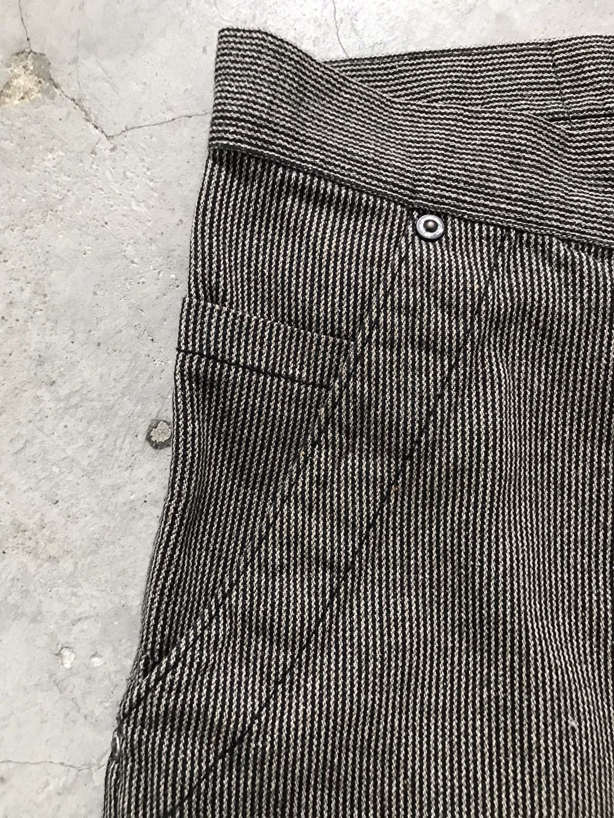 Japanese Brand BLUE WAY Garment Workers Houndstooth Rectangular Patch Pants Size US 34 / EU 50 - 7 Thumbnail