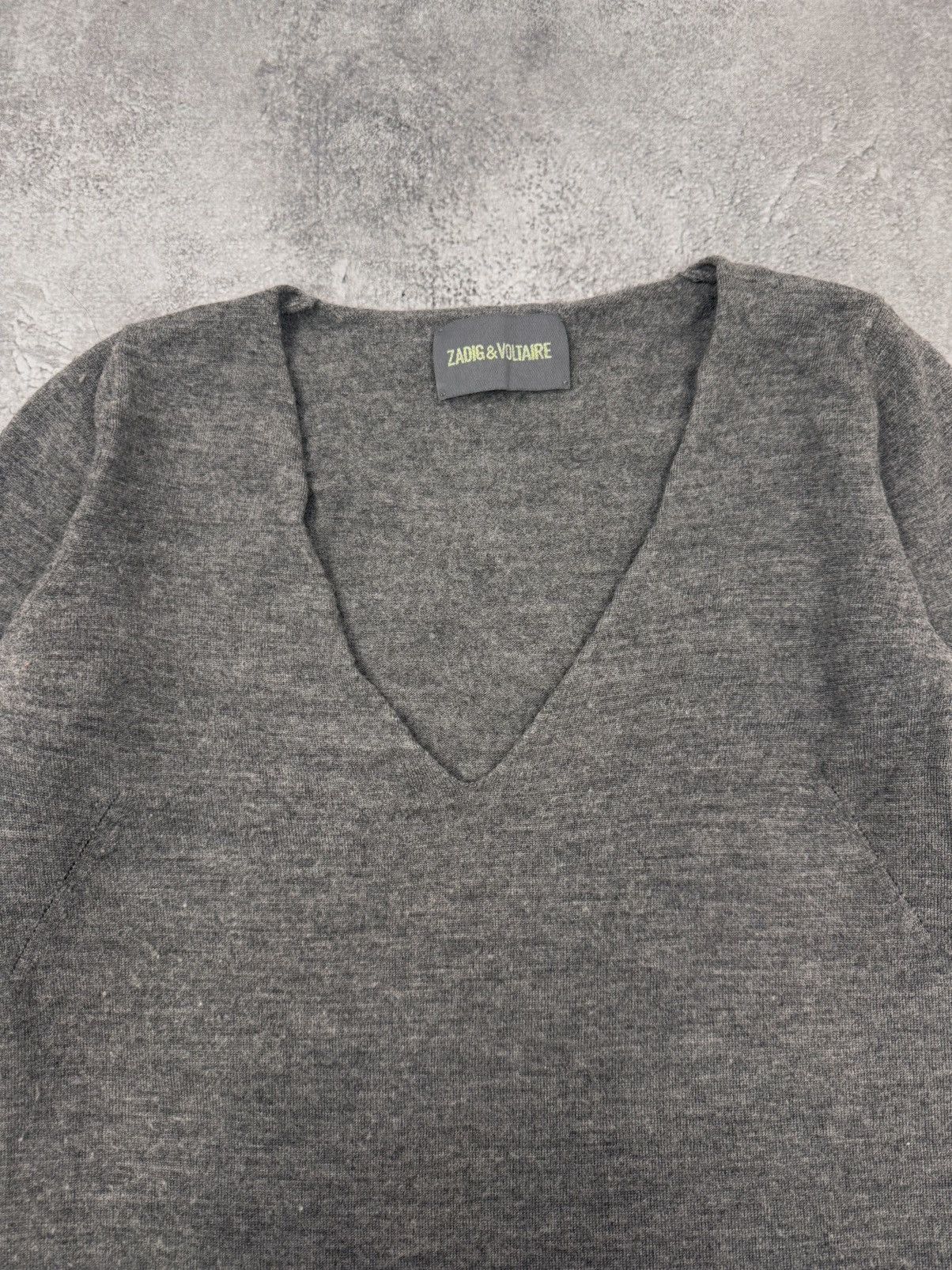 Zadig & Voltaire Zadig & Voltaire Women Wool Long Sweater Grey Size S Size S / US 4 / IT 40 - 2 Thumbnail