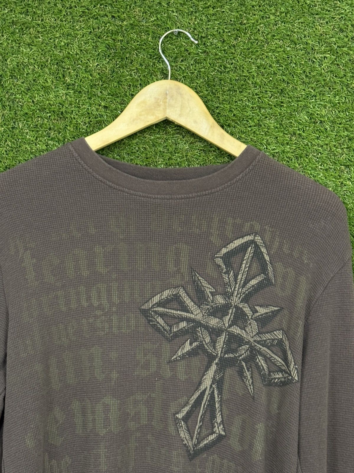 Vintage Vintage Y2K Elite MMA Gothic Chrome Wings Brown Thermal Size US L / EU 52-54 / 3 - 4 Thumbnail