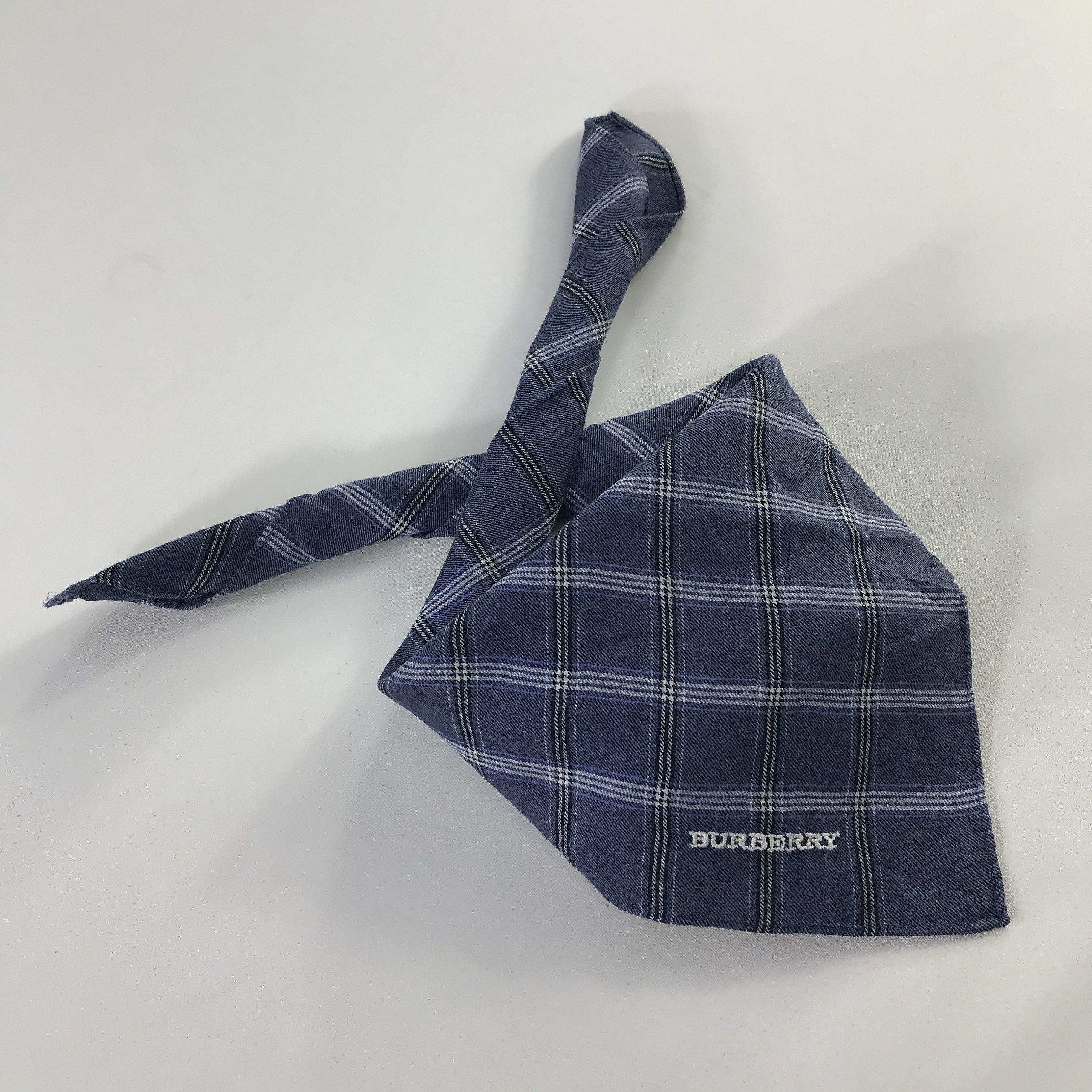 Burberry × Vintage Burberry Bandana / Handkerchief / Neckerchief - S1142 Size ONE SIZE - 3 Thumbnail